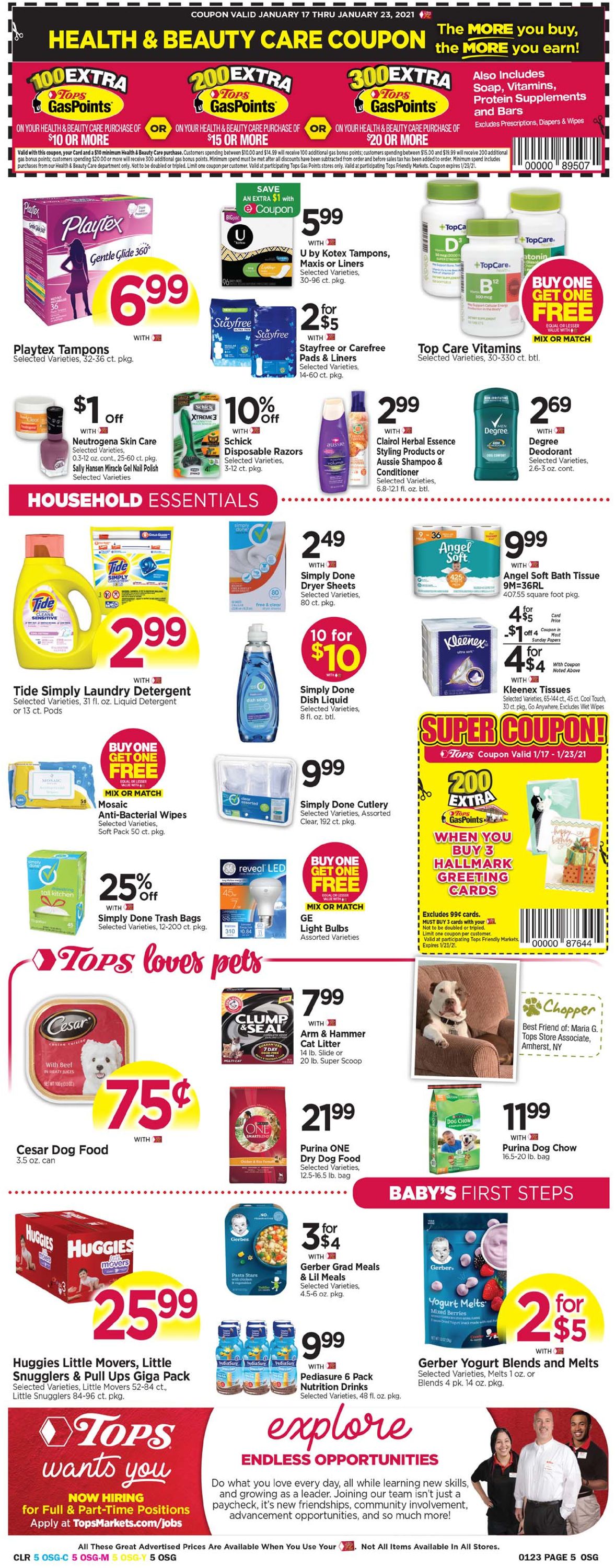 Tops Friendly Markets Weekly Ad Circular - valid 01/17-01/23/2021 (Page 5)