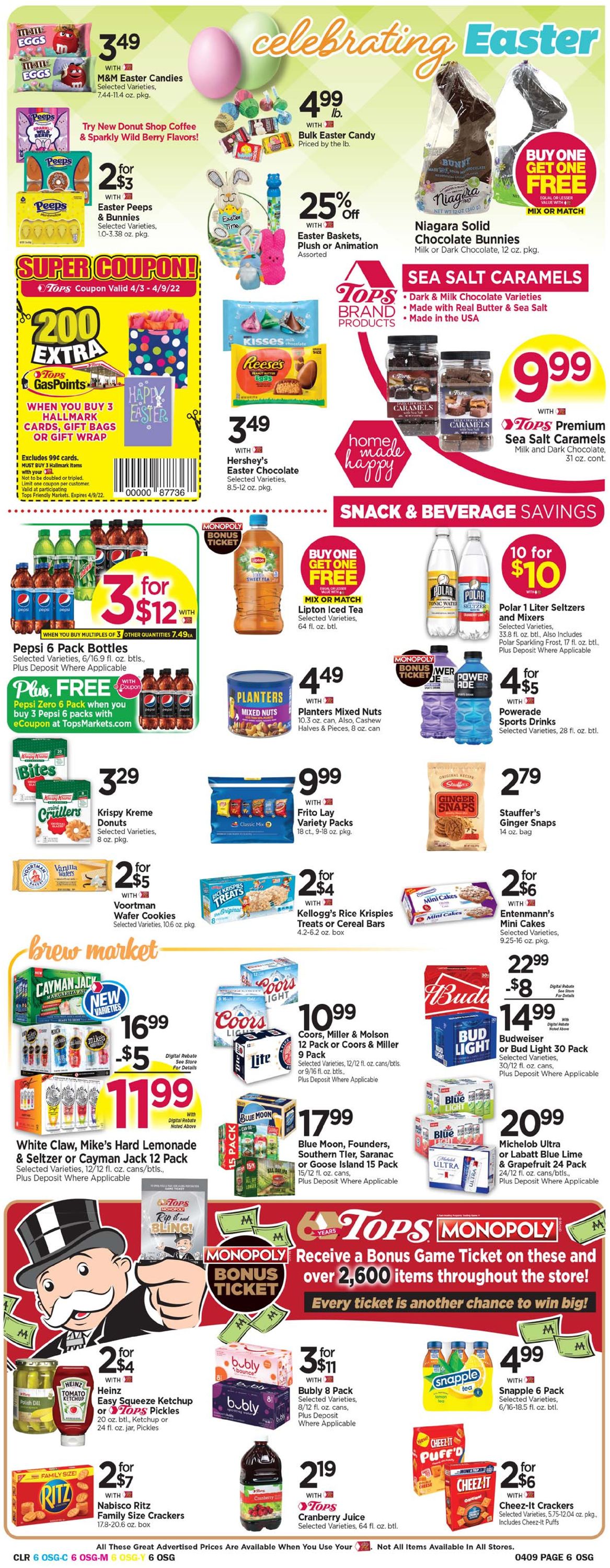 Tops Friendly Markets EASTER 2022 Weekly Ad Circular - valid 04/03-04/09/2022 (Page 6)