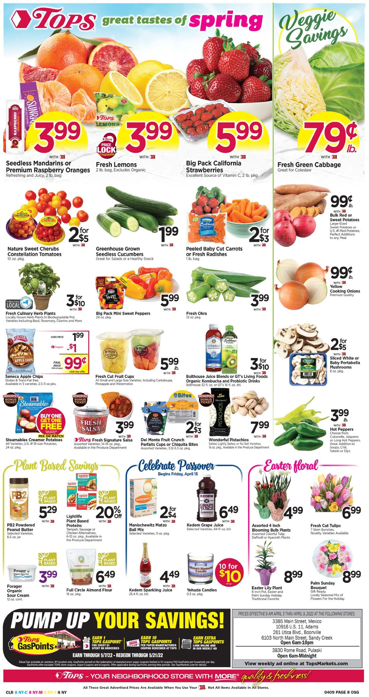Tops Friendly Markets EASTER 2022 Weekly Ad Circular - valid 04/03-04/09/2022 (Page 8)
