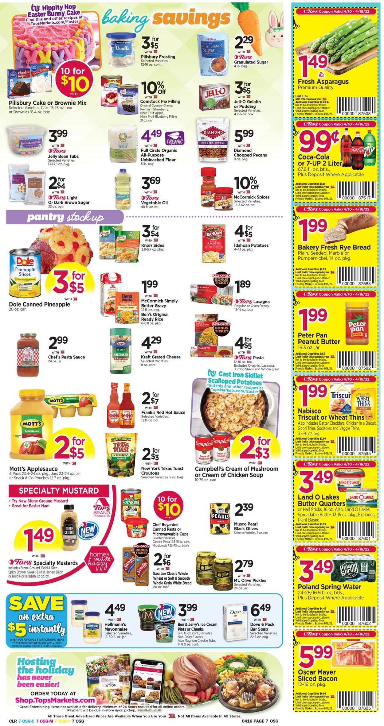 Tops Friendly Markets EASTER 2022 Weekly Ad Circular - valid 04/10-04/16/2022 (Page 7)