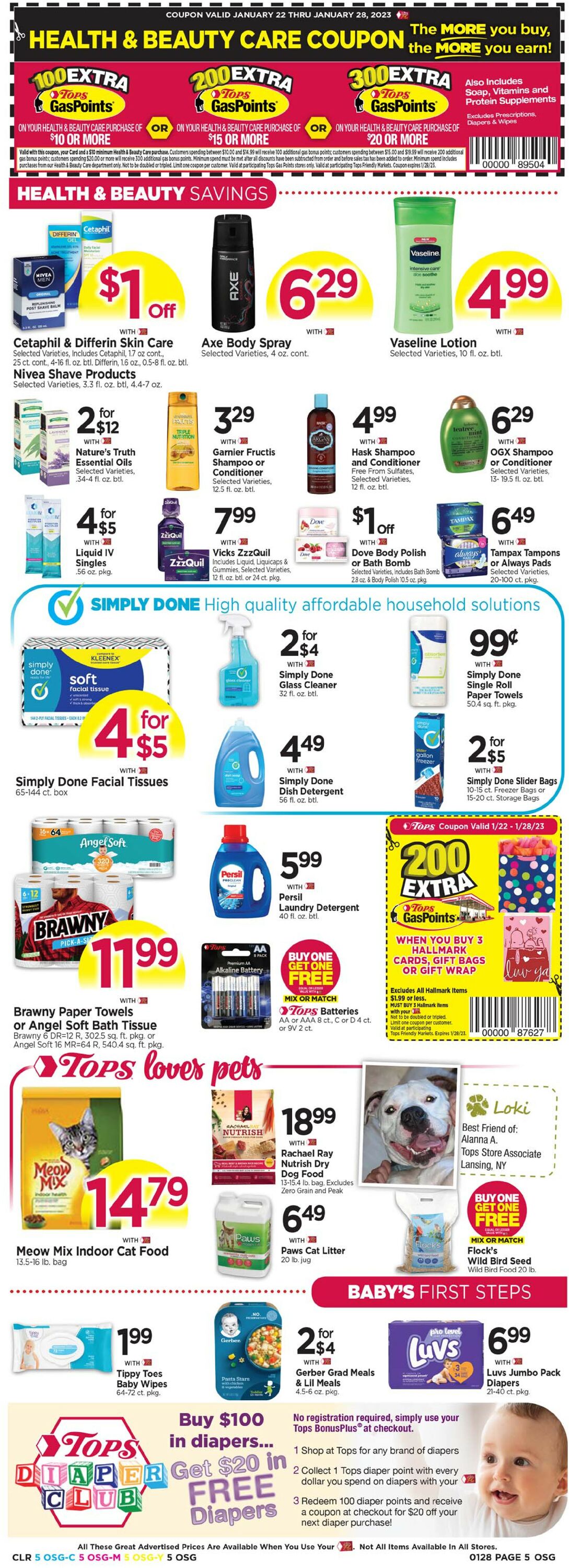 Tops Friendly Markets Weekly Ad Circular - valid 01/22-01/28/2023 (Page 5)