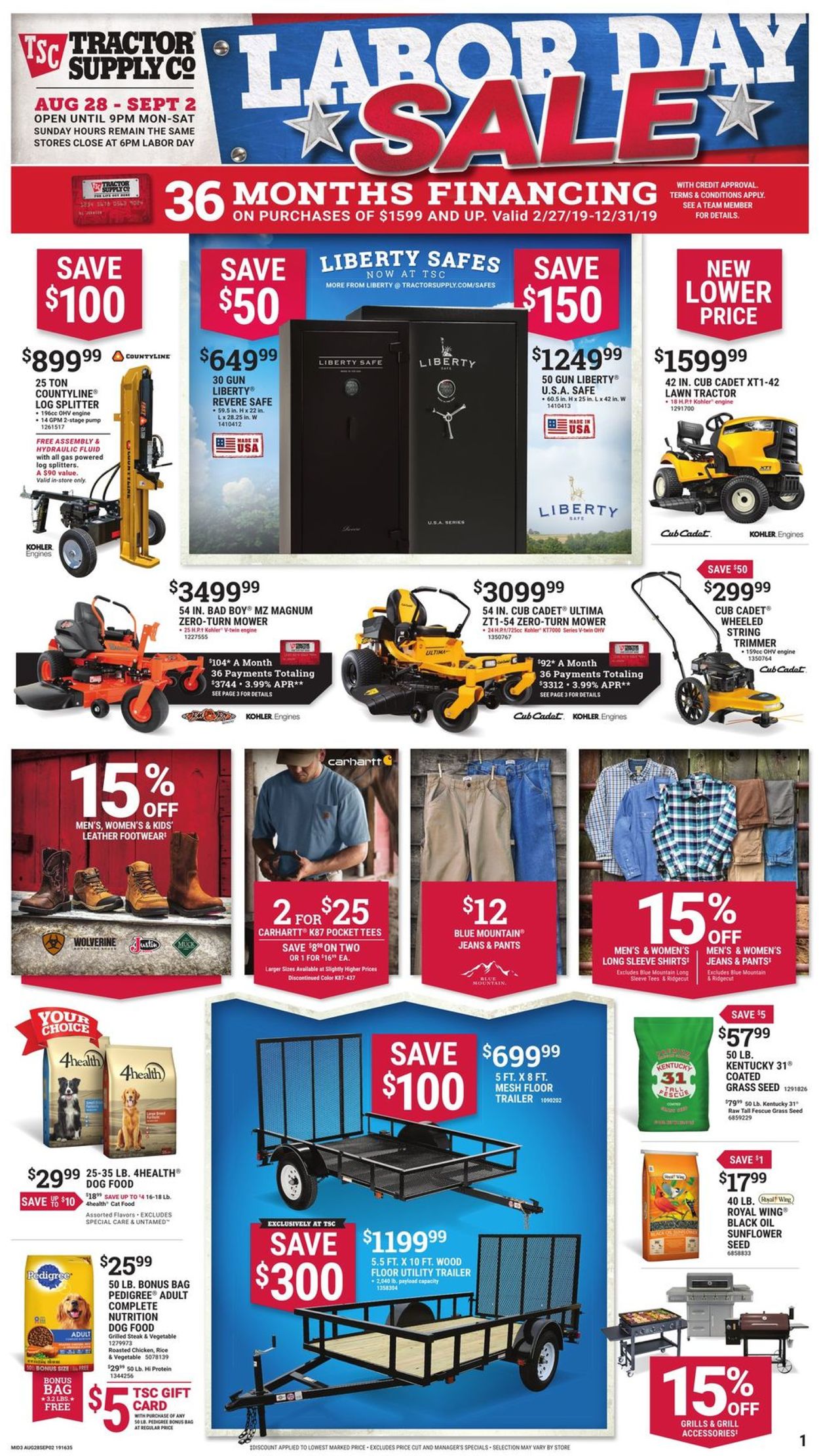 Tractor Supply Weekly Ad Circular - valid 08/28-09/02/2019
