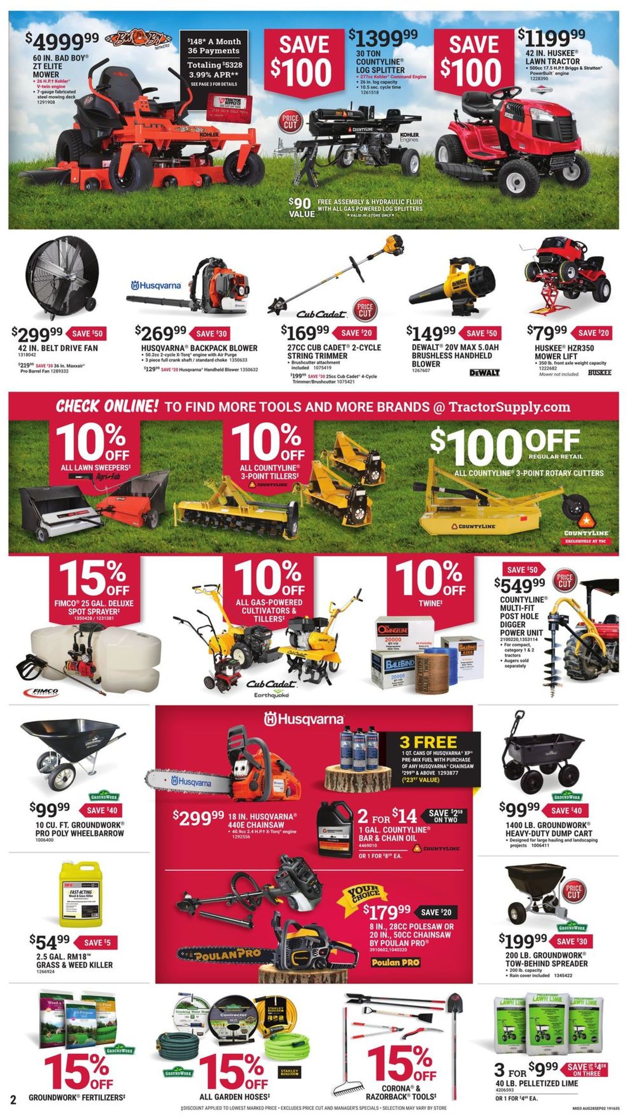 Tractor Supply Weekly Ad Circular - valid 08/28-09/02/2019 (Page 2)