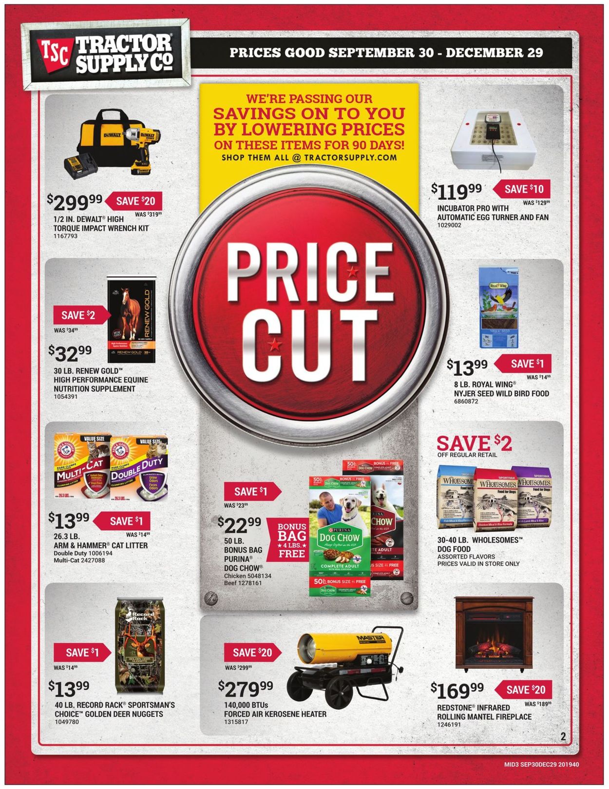Tractor Supply Weekly Ad Circular - valid 09/30-12/29/2019 (Page 2)