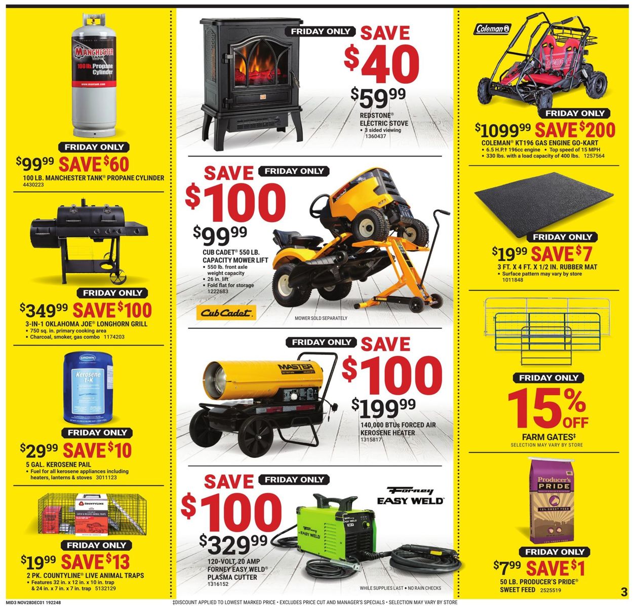 Tractor Supply - Black Friday Sale Ad 2019 Weekly Ad Circular - valid 11/28-12/01/2019 (Page 3)