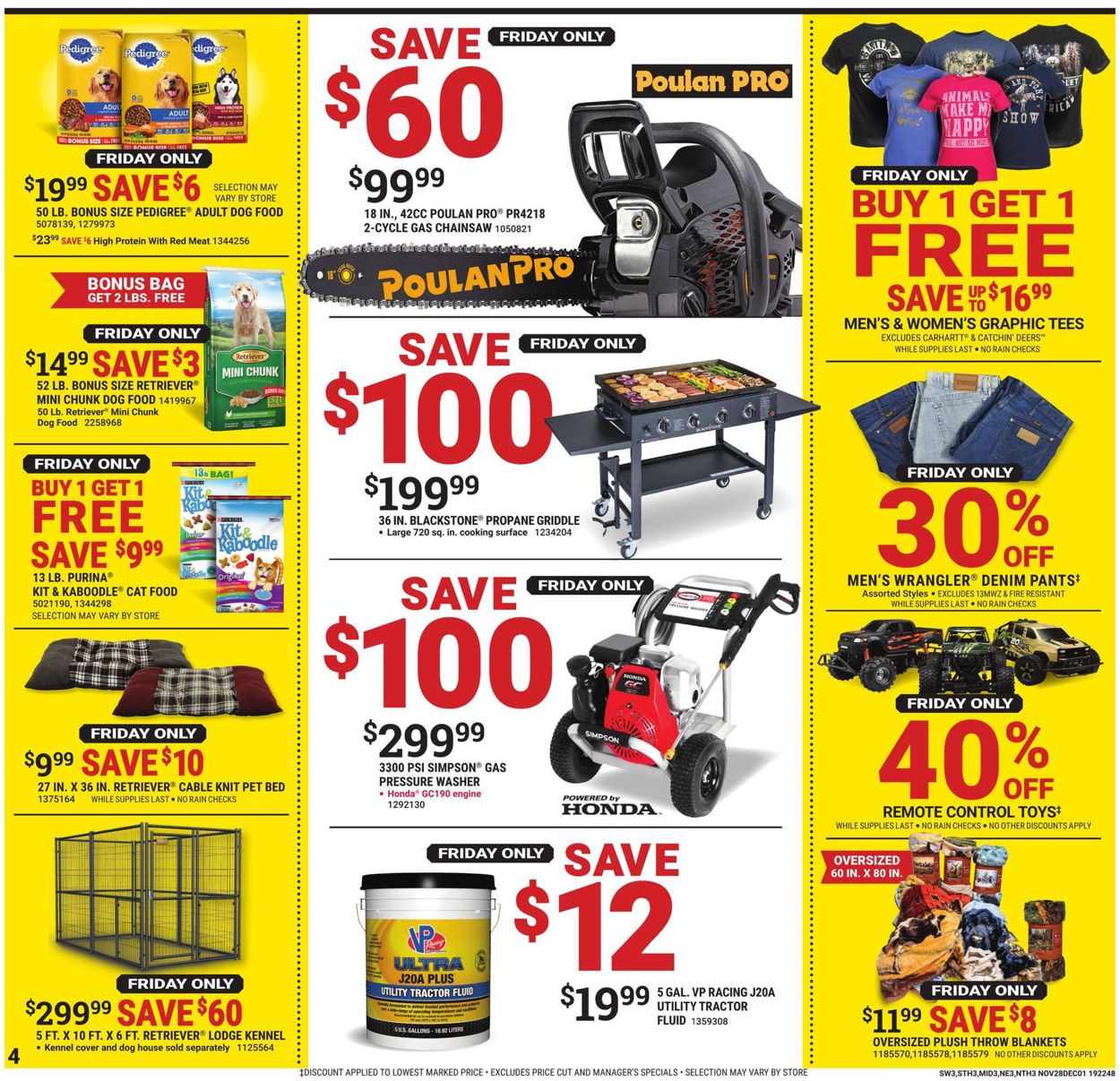 Tractor Supply - Black Friday Sale Ad 2019 Weekly Ad Circular - valid 11/28-12/01/2019 (Page 4)