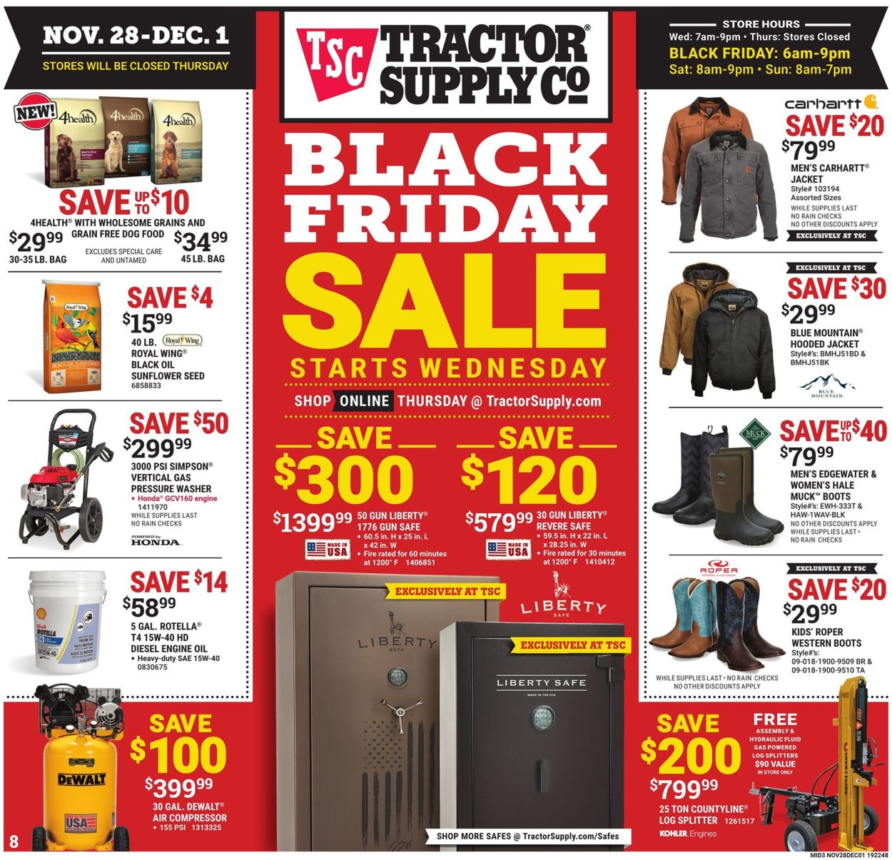 Tractor Supply - Black Friday Sale Ad 2019 Weekly Ad Circular - valid 11/28-12/01/2019 (Page 8)