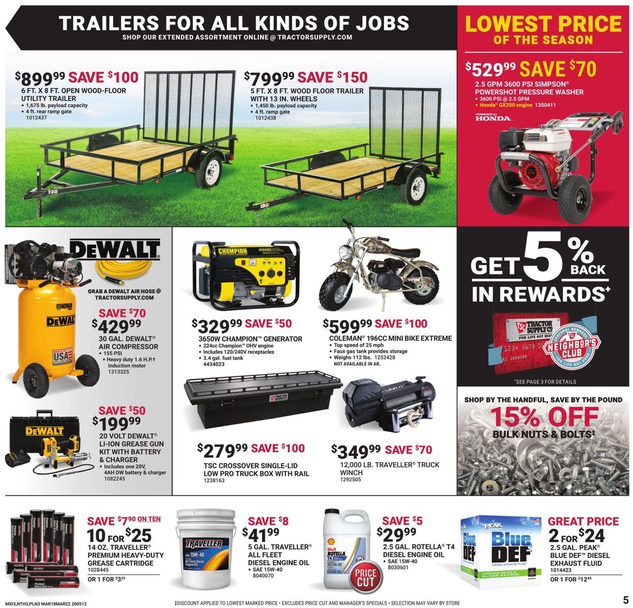 Tractor Supply Weekly Ad Circular - valid 03/18-03/22/2020 (Page 5)