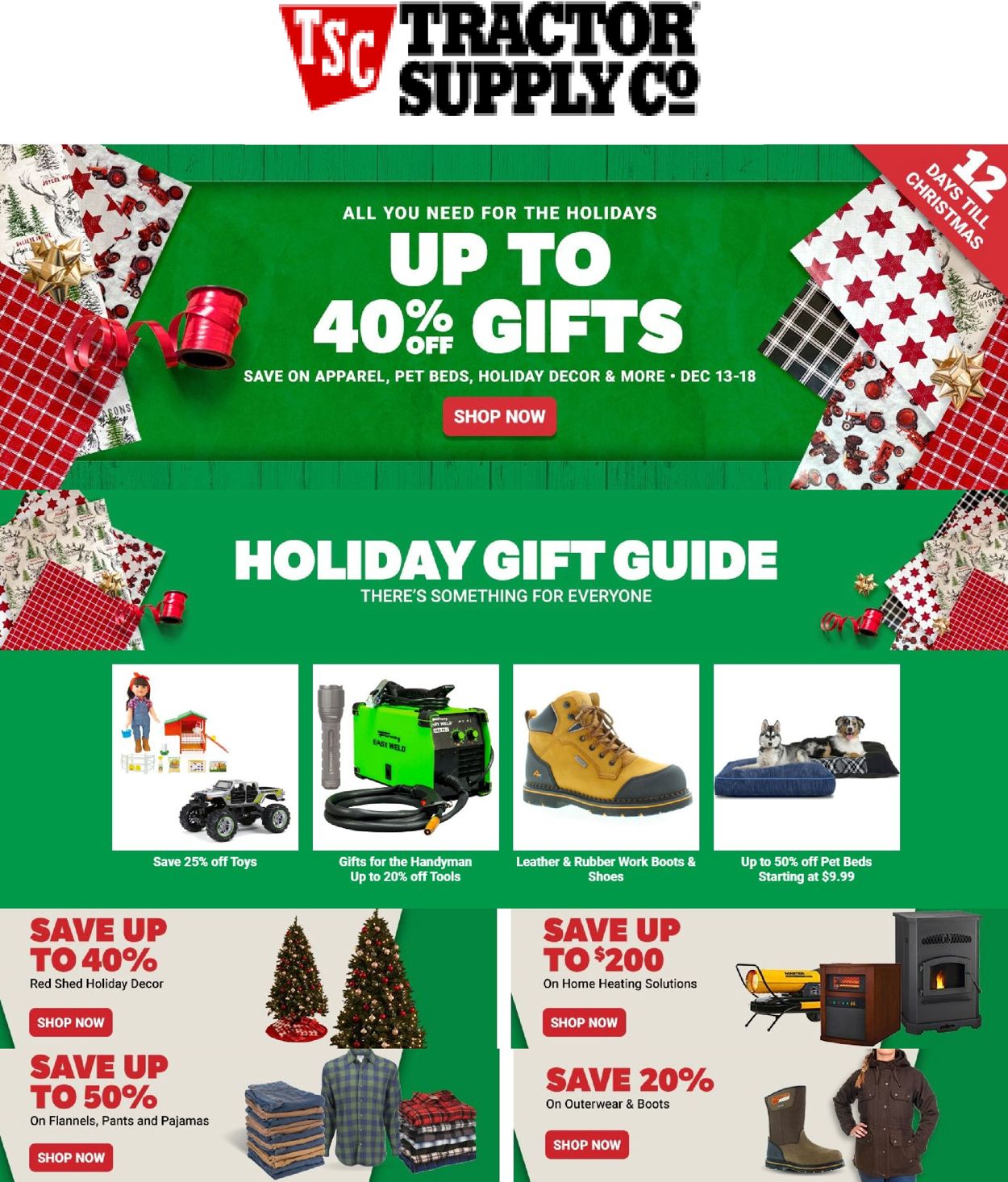 Tractor Supply Holiday Gift Guide 2020 Weekly Ad Circular - valid 12/13-12/18/2020