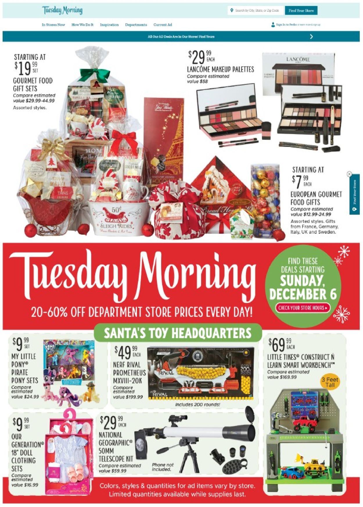 Tuesday Morning Weekly Ad Circular - valid 12/10-12/16/2020
