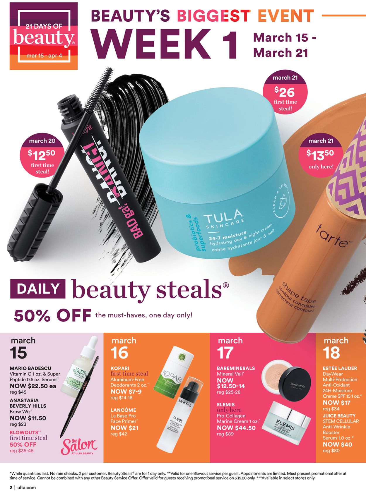 Ulta Beauty Weekly Ad Circular - valid 03/15-04/04/2020 (Page 2)
