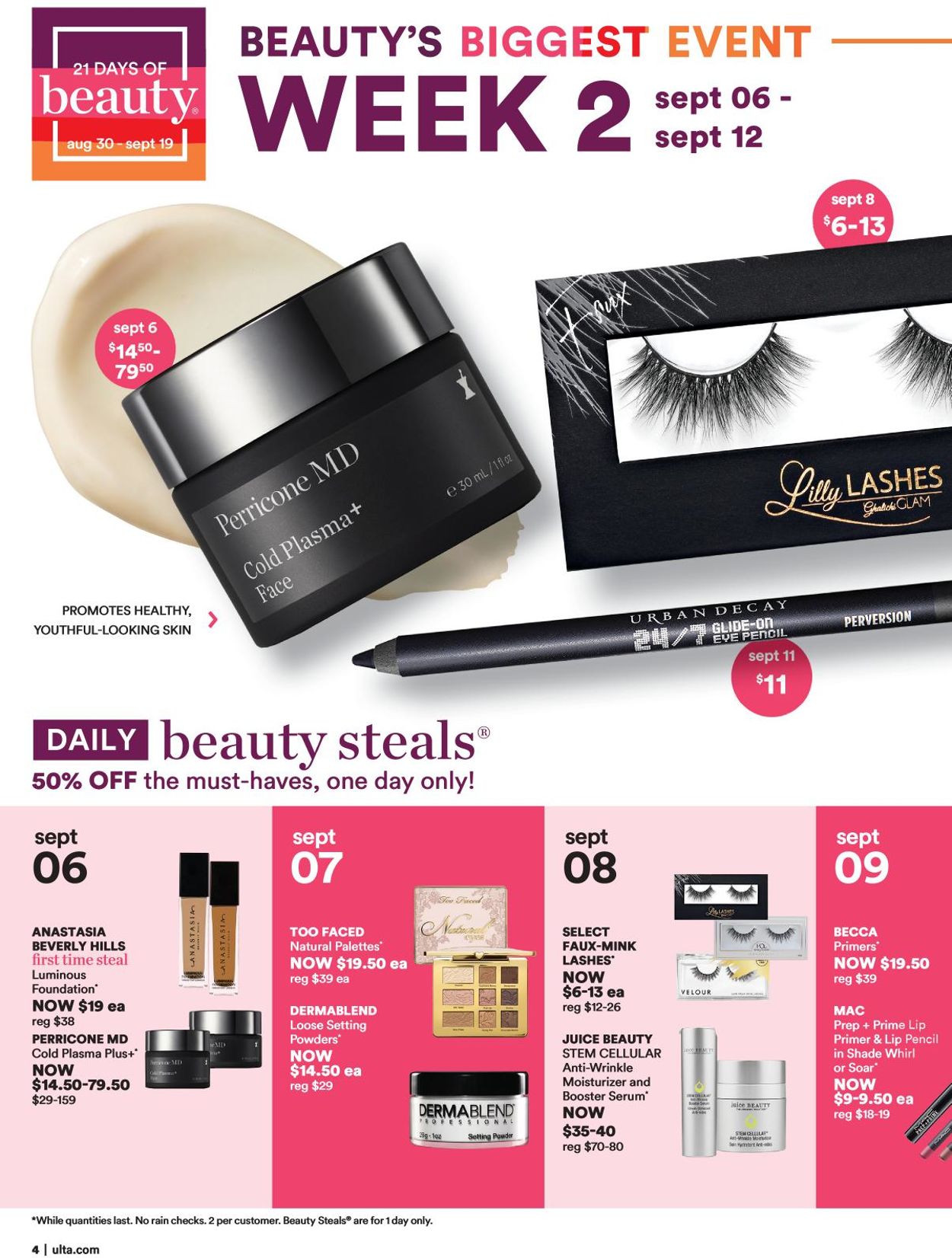 Ulta Beauty Weekly Ad Circular - valid 08/30-09/19/2020 (Page 4)