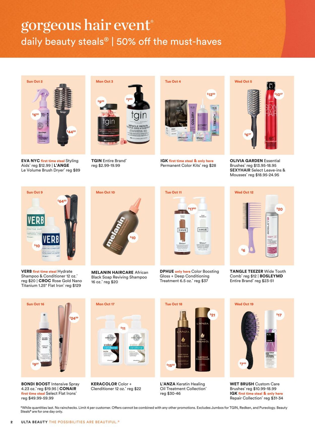 Ulta Beauty Weekly Ad Circular - valid 10/02-10/22/2022 (Page 2)