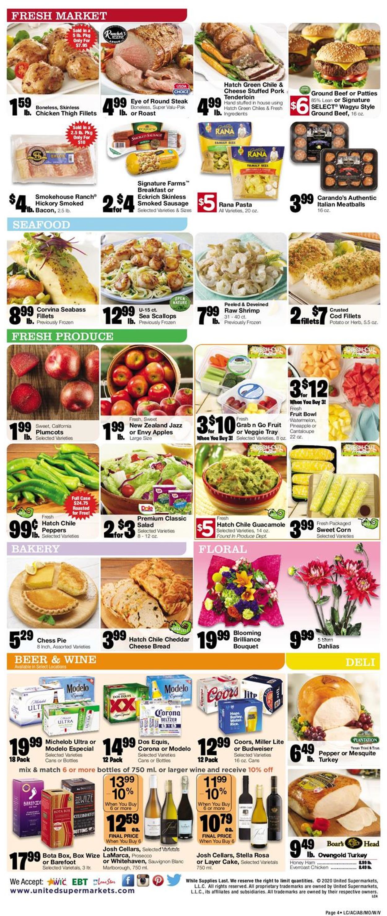United Supermarkets Weekly Ad Circular - valid 08/19-08/25/2020 (Page 4)