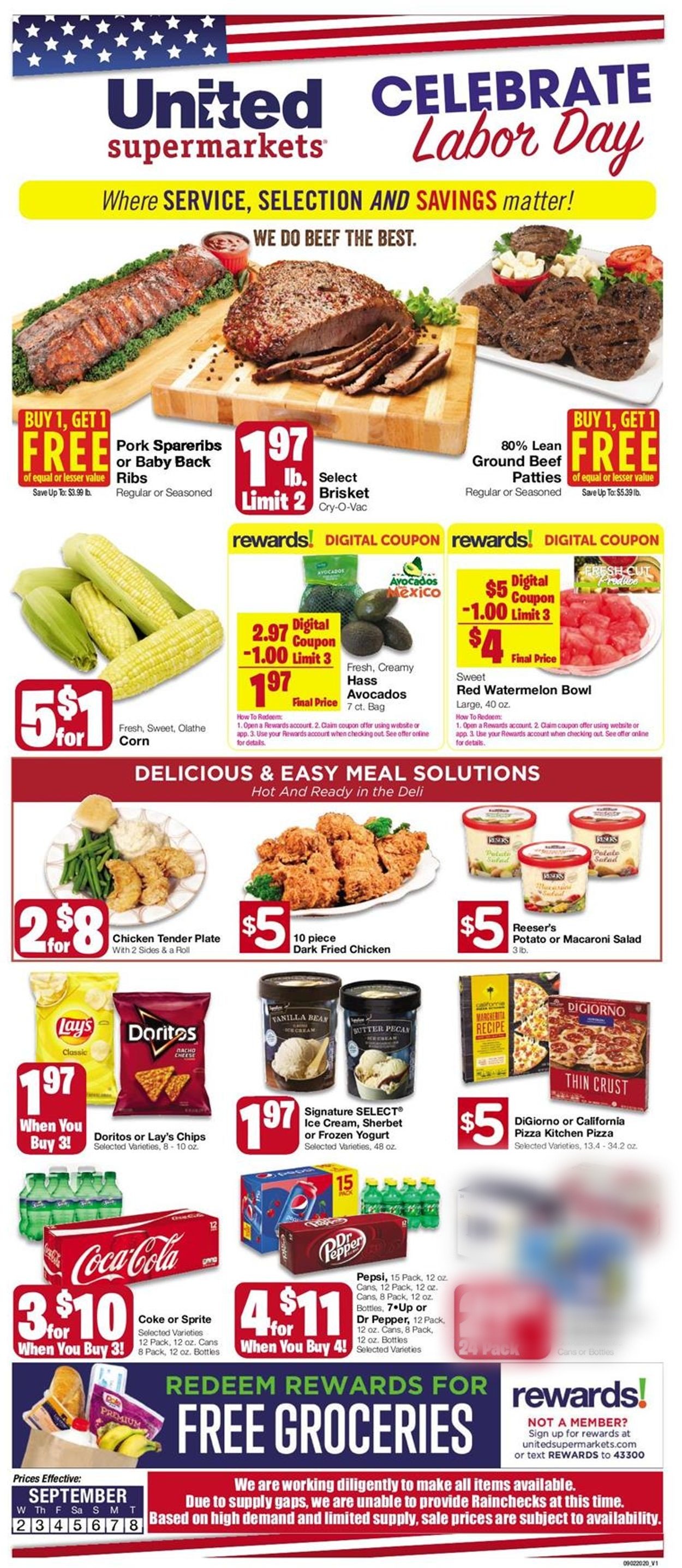 United Supermarkets Weekly Ad Circular - valid 09/02-09/08/2020