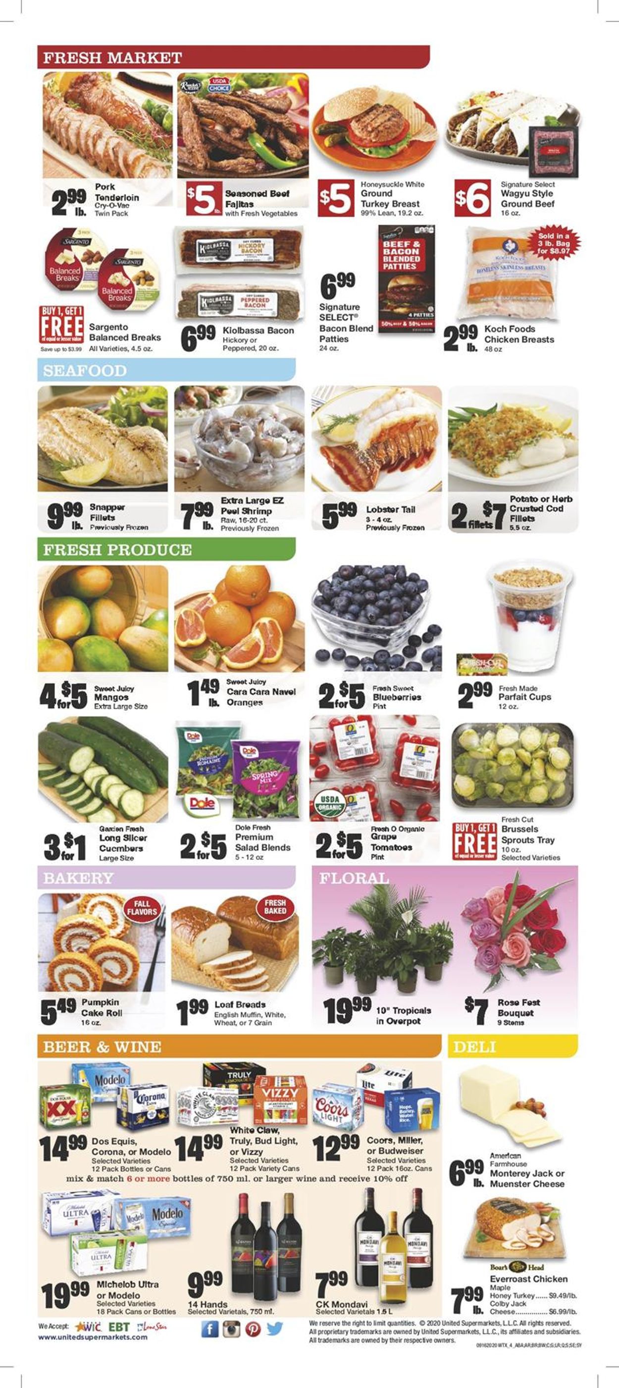 United Supermarkets Weekly Ad Circular - valid 09/16-09/22/2020 (Page 6)