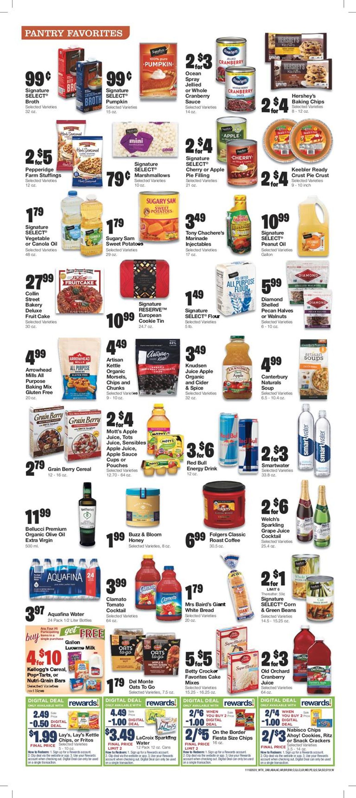 United Supermarkets Thanksgiving ad 2020 Weekly Ad Circular - valid 11/18-11/25/2020 (Page 2)