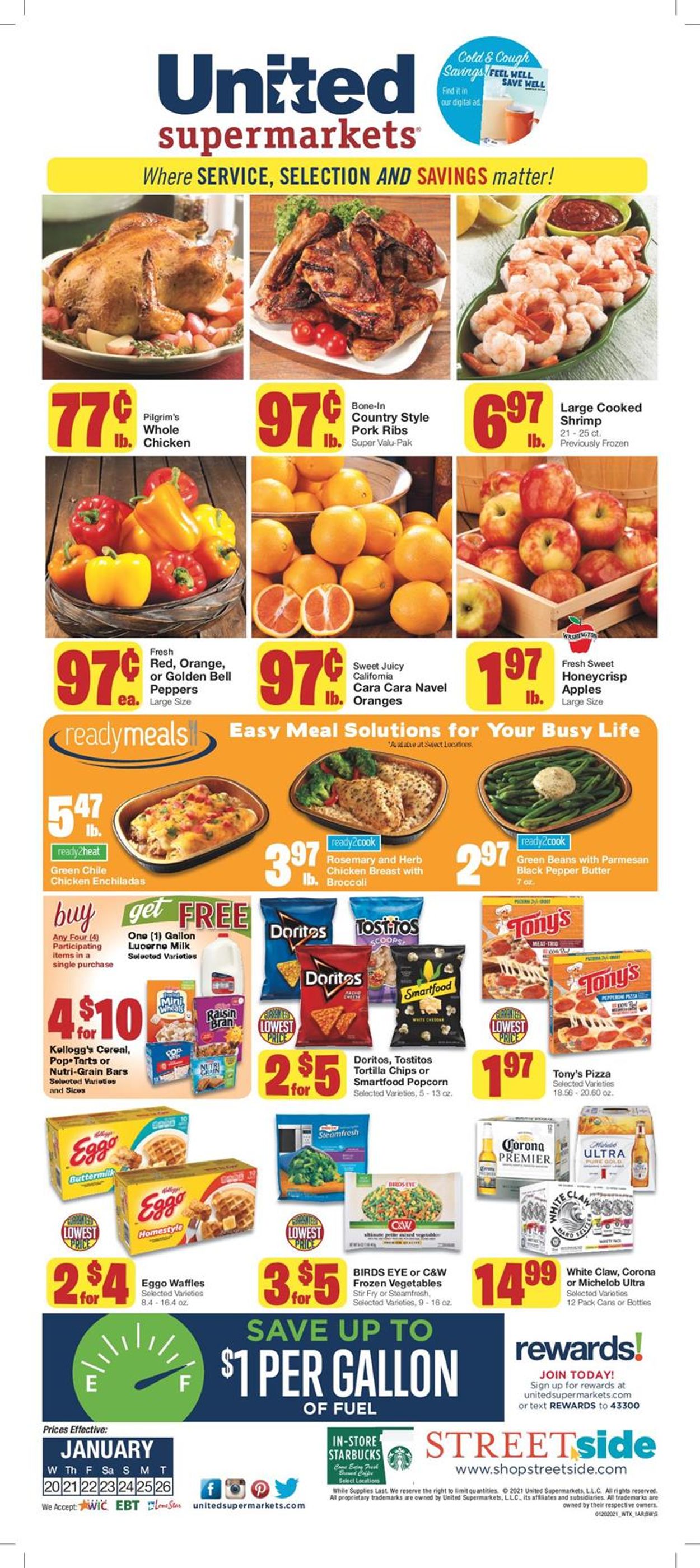 United Supermarkets Weekly Ad Circular - valid 01/20-01/26/2021
