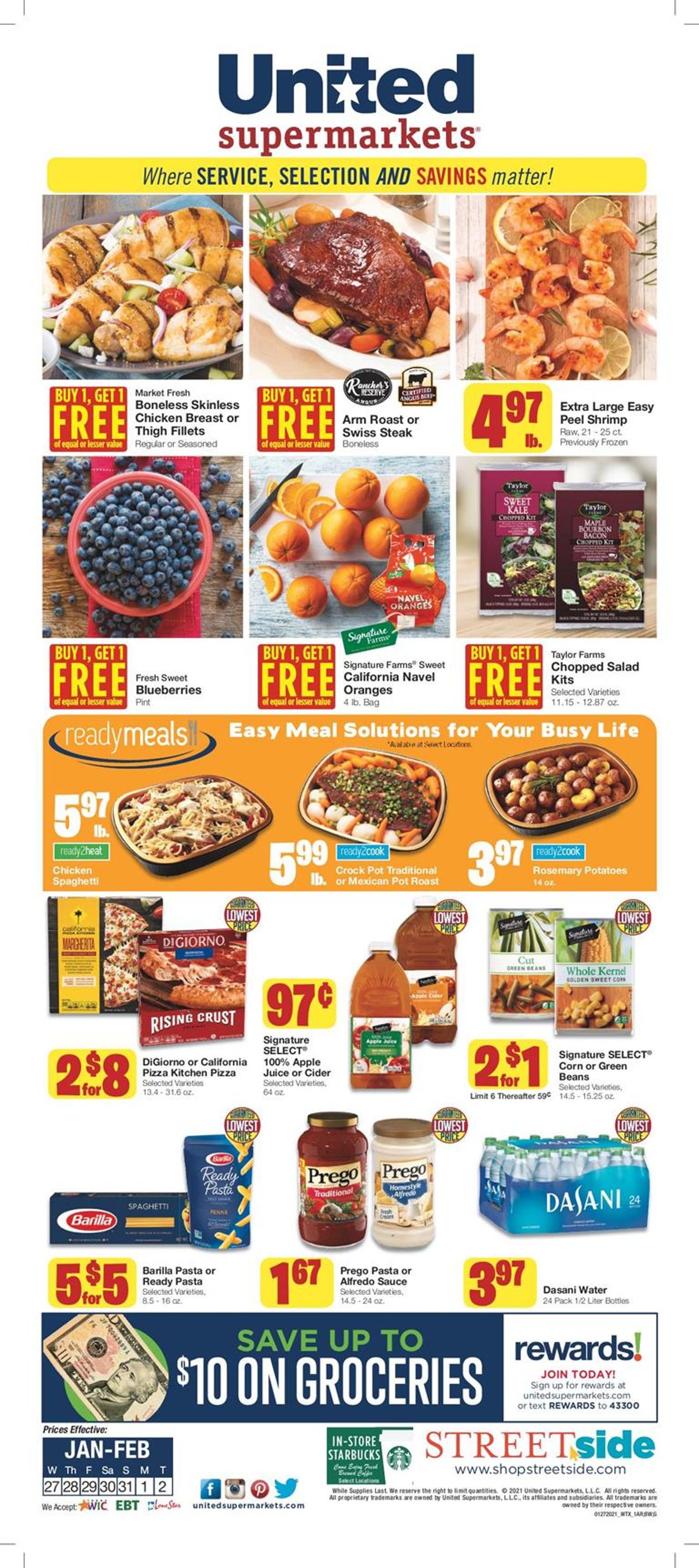 United Supermarkets Weekly Ad Circular - valid 01/27-02/02/2021