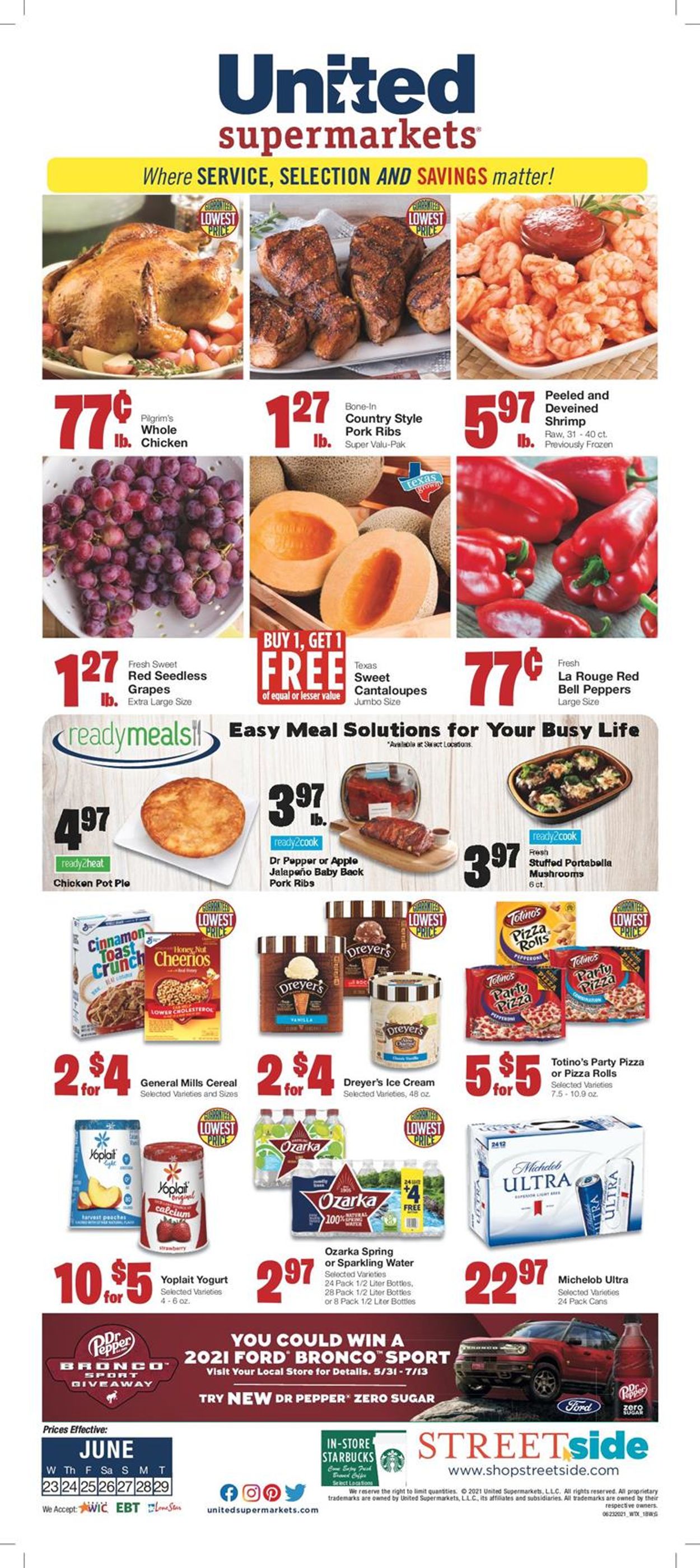 United Supermarkets Weekly Ad Circular - valid 06/23-06/29/2021