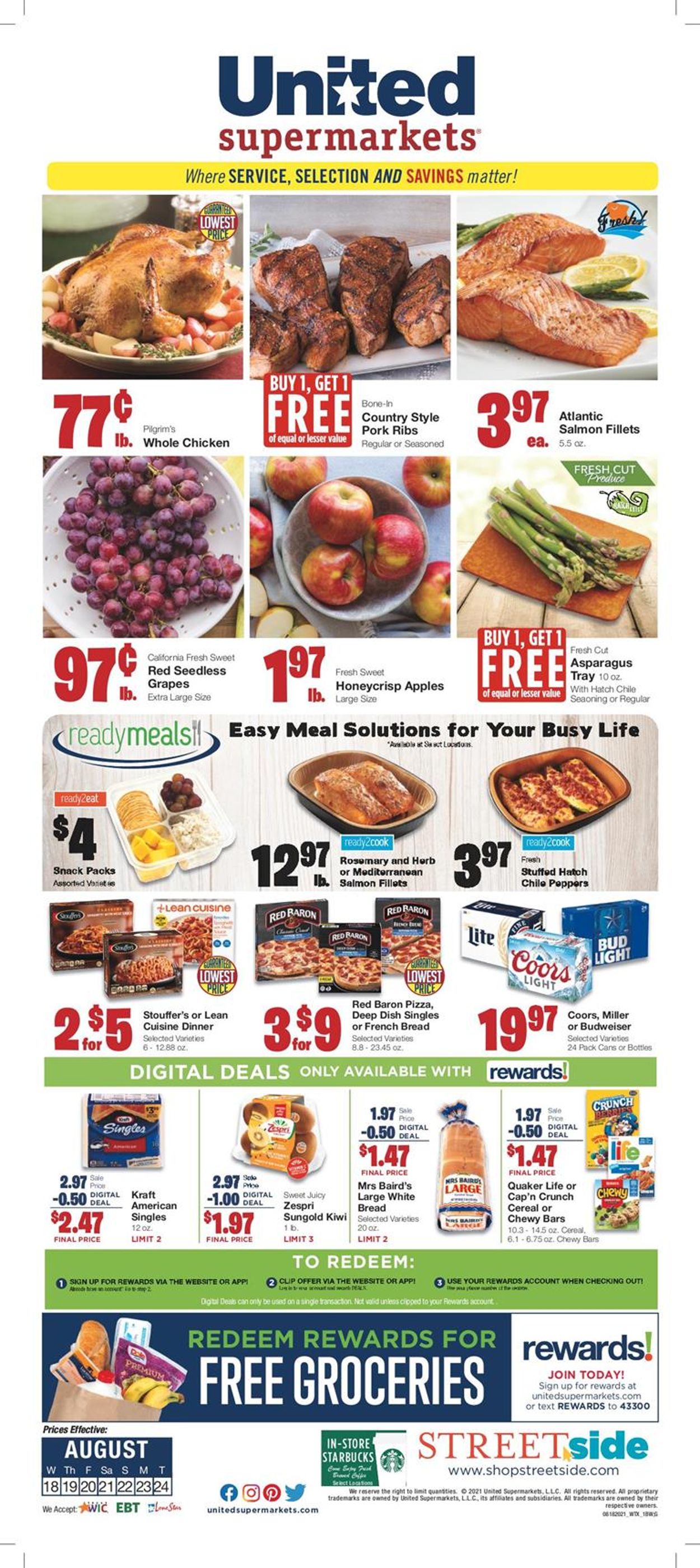 United Supermarkets Weekly Ad Circular - valid 08/18-08/24/2021