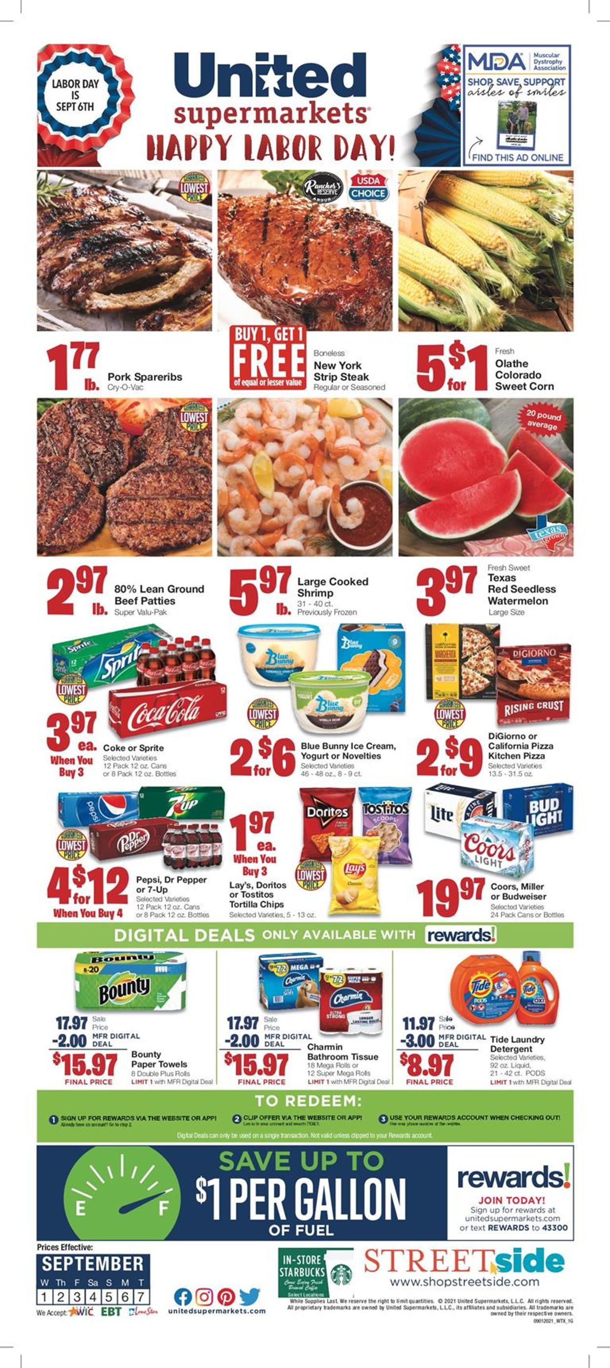 United Supermarkets Weekly Ad Circular - valid 09/01-09/07/2021