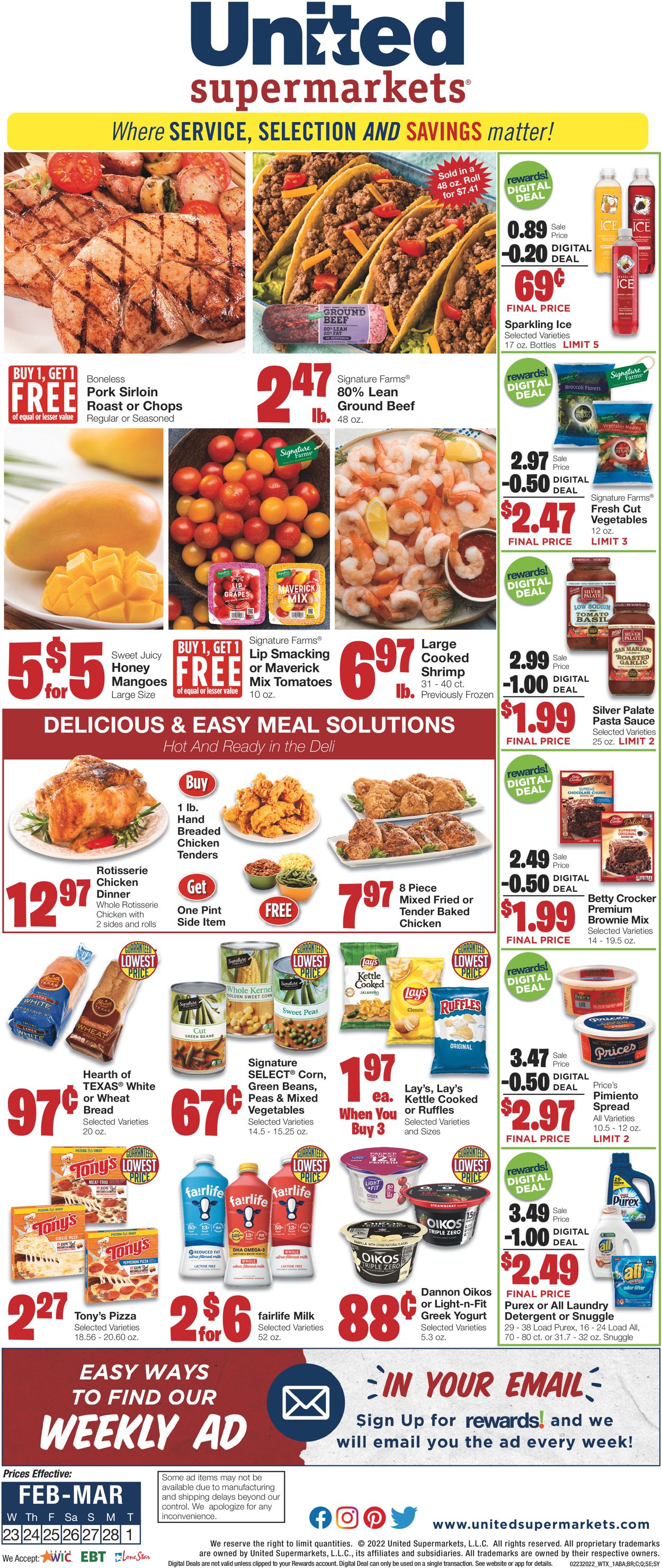 United Supermarkets Weekly Ad Circular - valid 02/23-03/01/2022