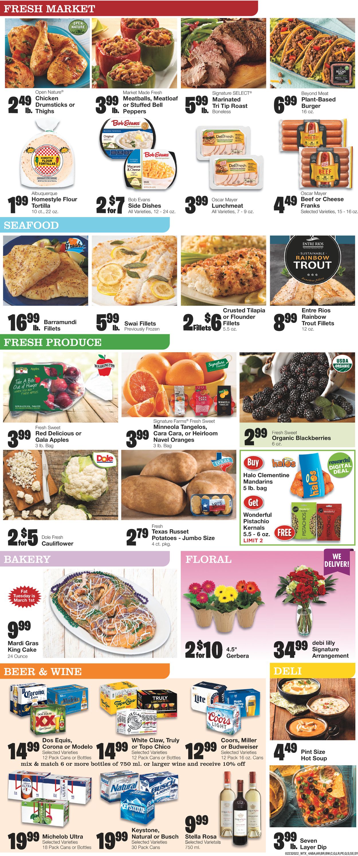 United Supermarkets Weekly Ad Circular - valid 02/23-03/01/2022 (Page 4)