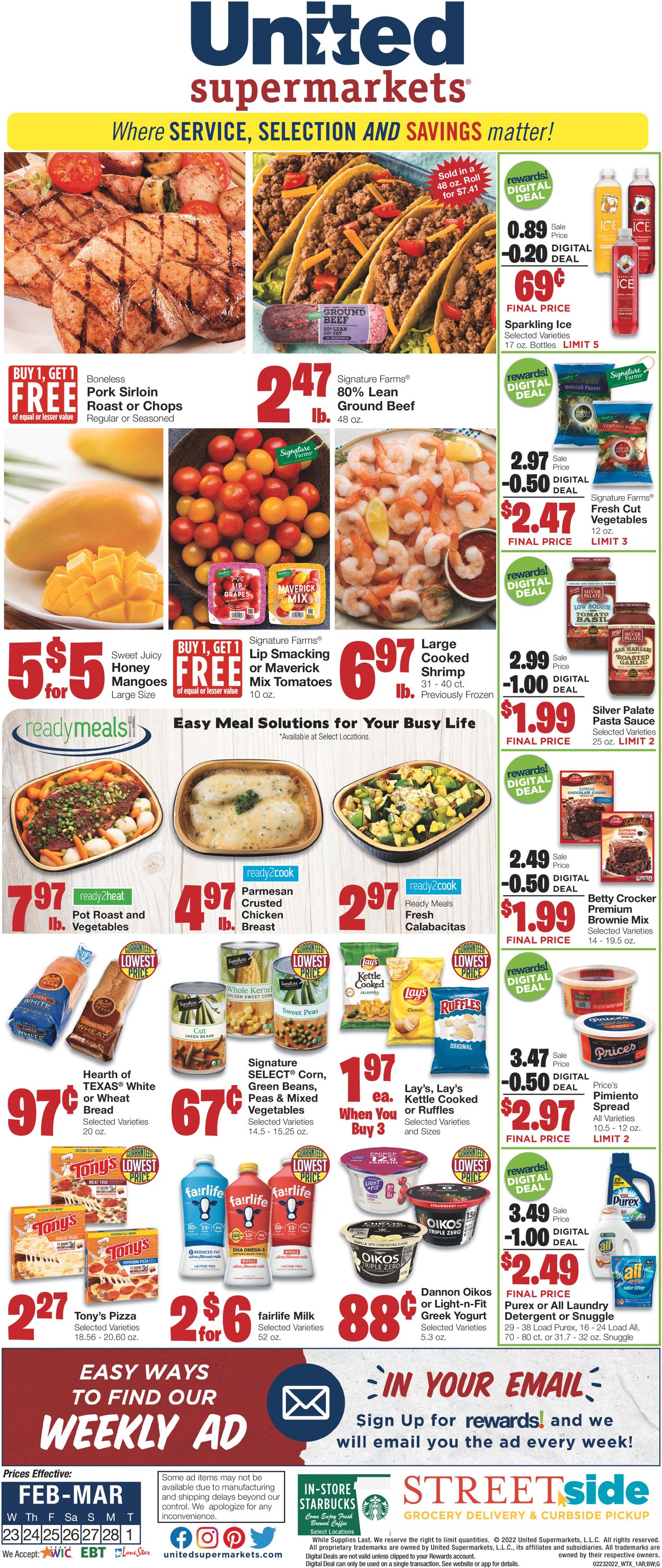 United Supermarkets Weekly Ad Circular - valid 02/23-03/01/2022