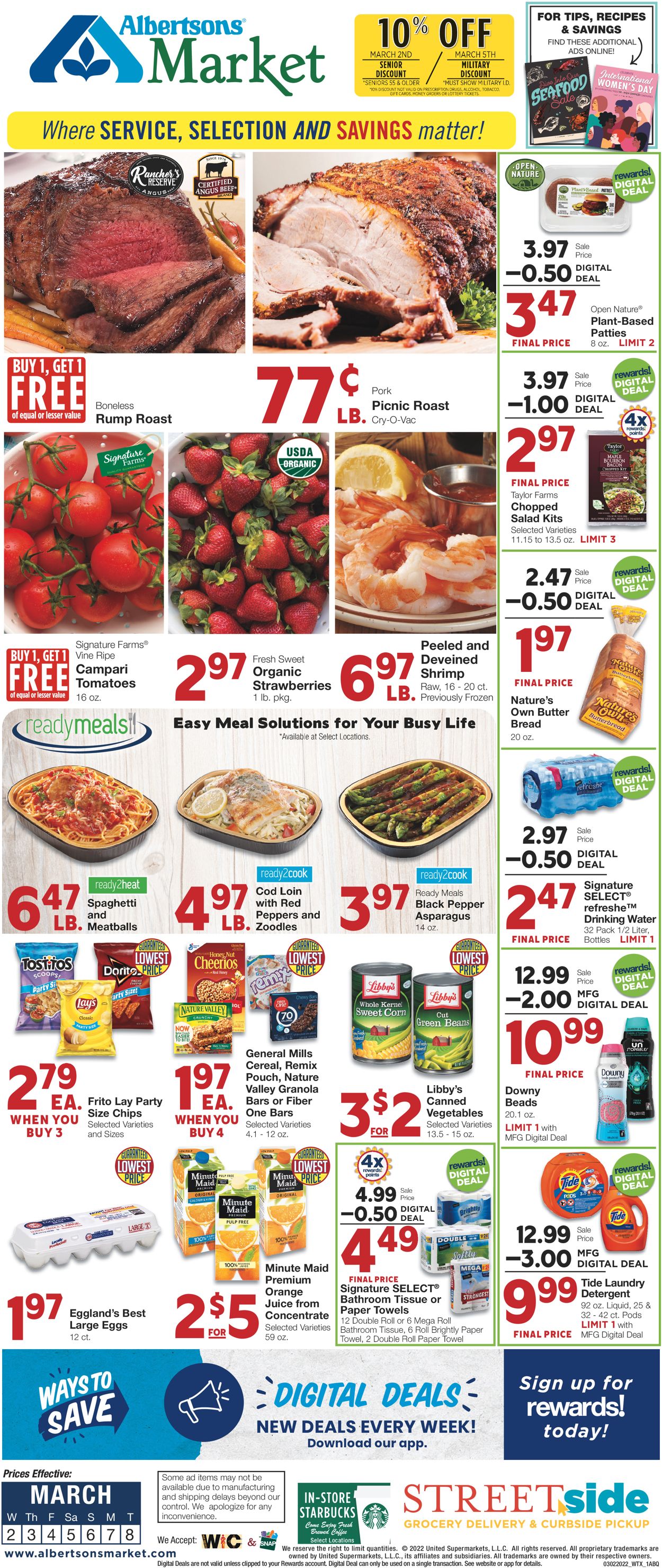 United Supermarkets Weekly Ad Circular - valid 03/02-03/08/2022