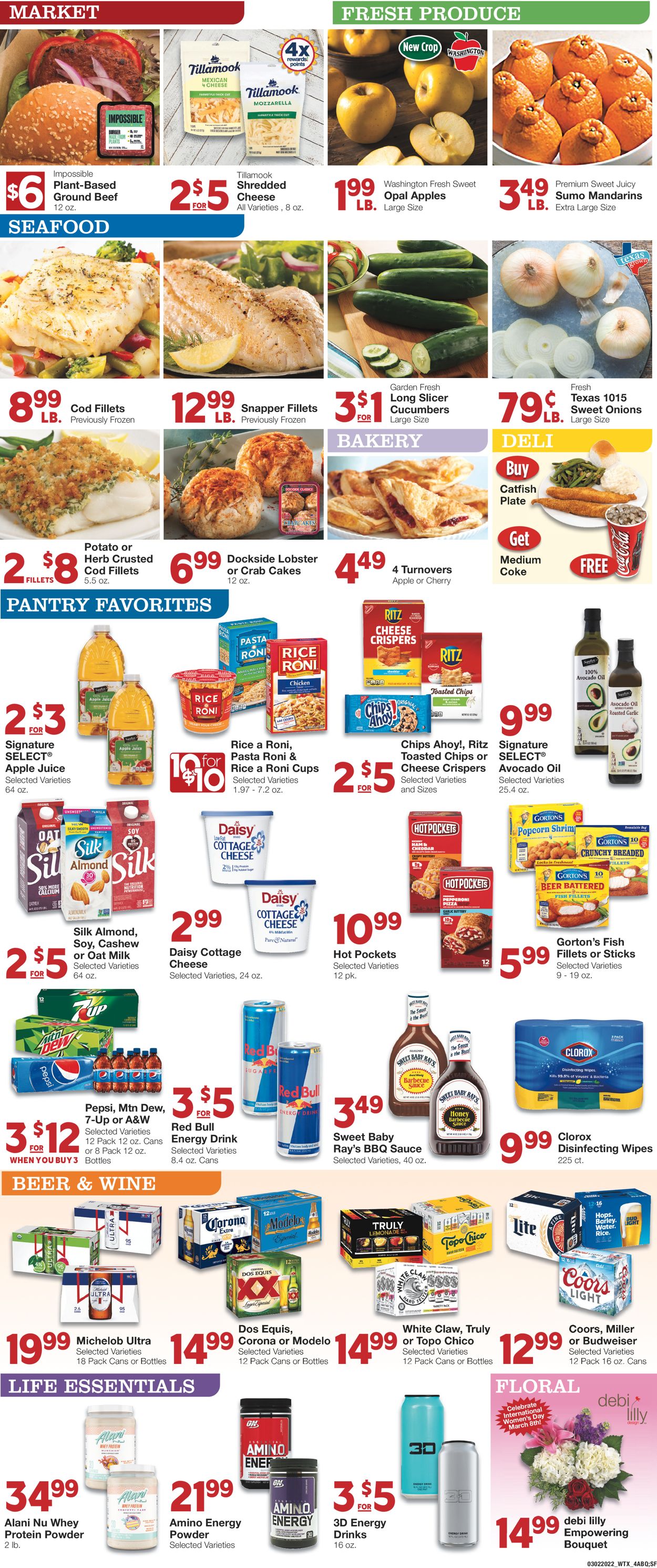 United Supermarkets Weekly Ad Circular - valid 03/02-03/08/2022 (Page 4)