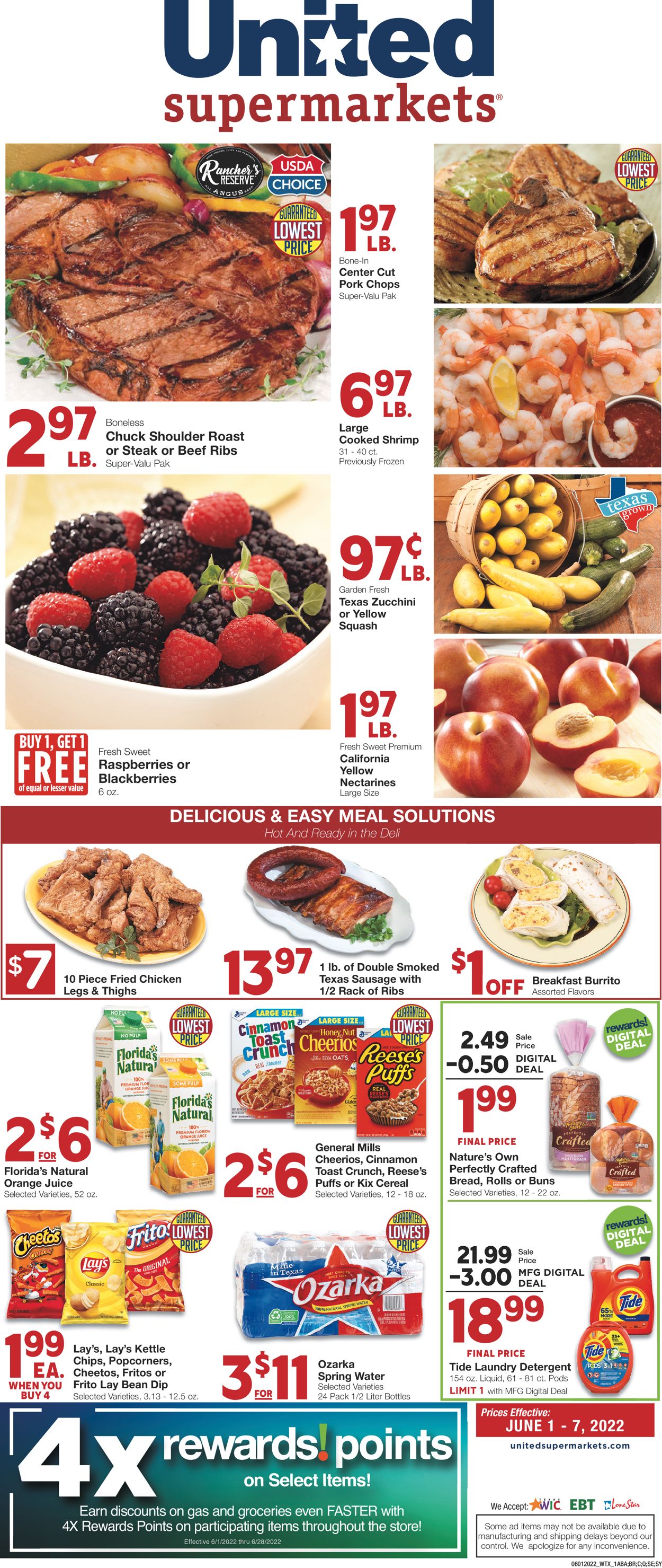 United Supermarkets Weekly Ad Circular - valid 06/01-06/07/2022