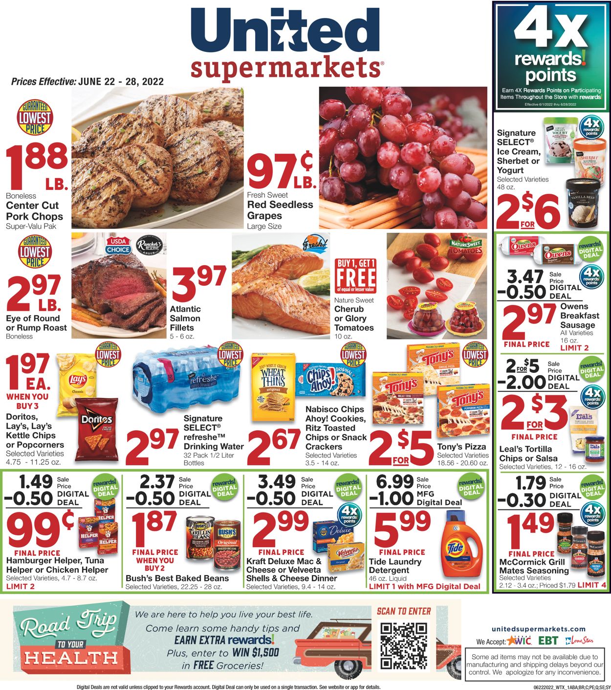 United Supermarkets Weekly Ad Circular - valid 06/22-06/28/2022
