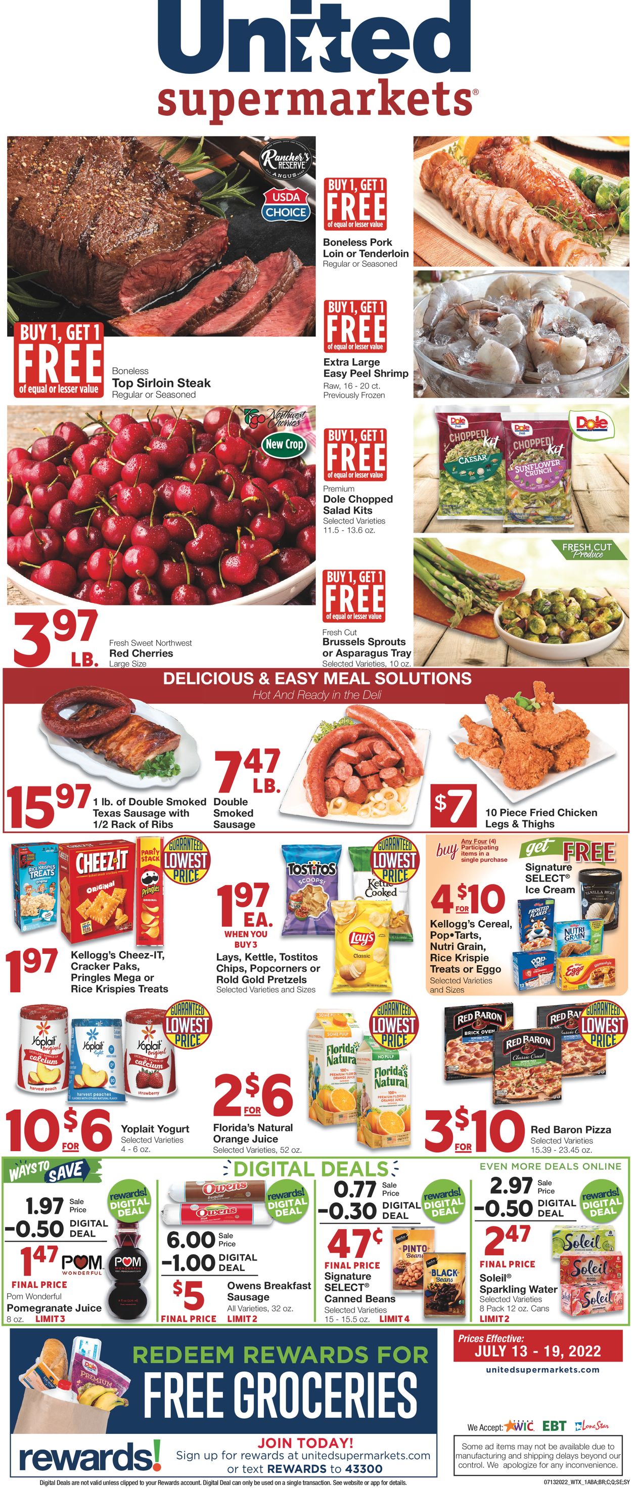 United Supermarkets Weekly Ad Circular - valid 07/13-07/19/2022