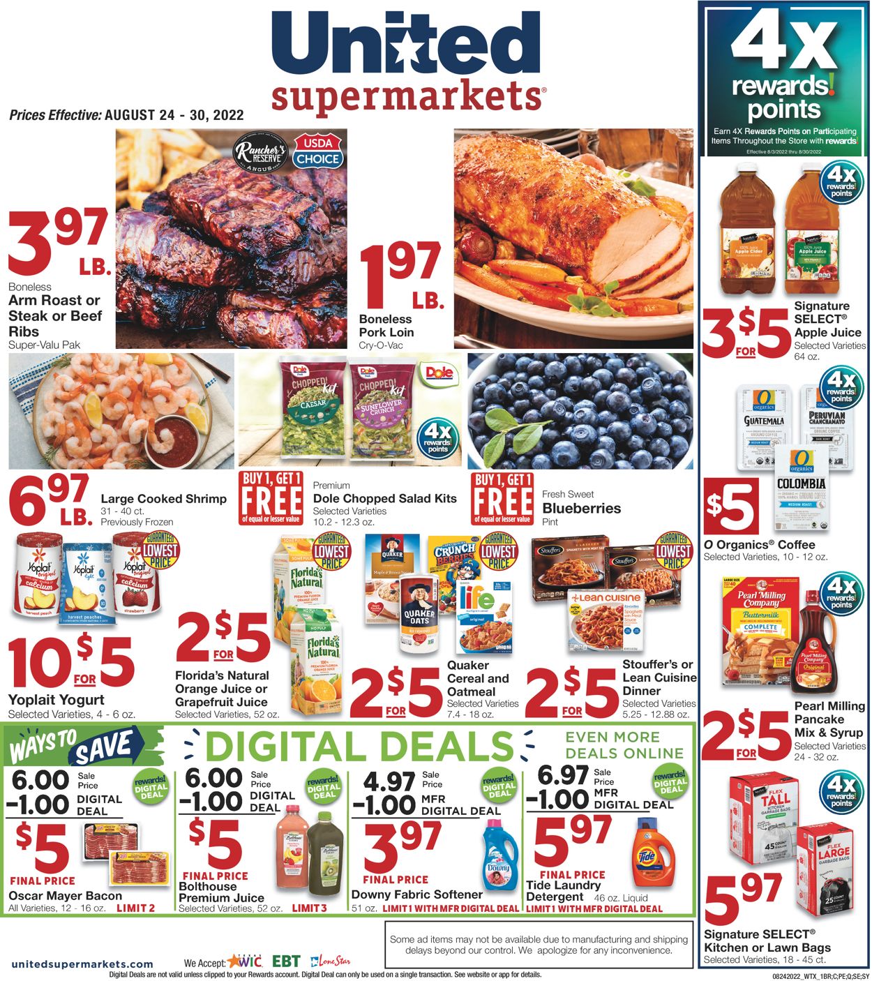 United Supermarkets Weekly Ad Circular - valid 08/24-08/30/2022