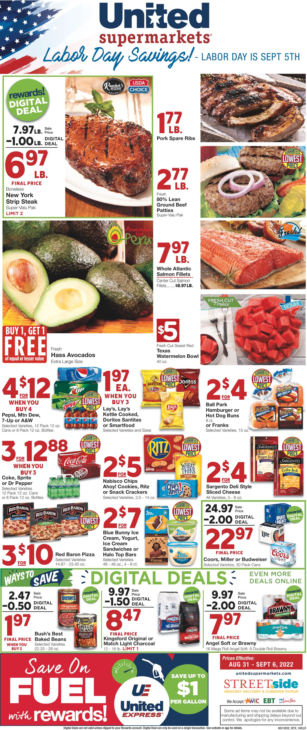 United Supermarkets Weekly Ad Circular - valid 08/31-09/06/2022