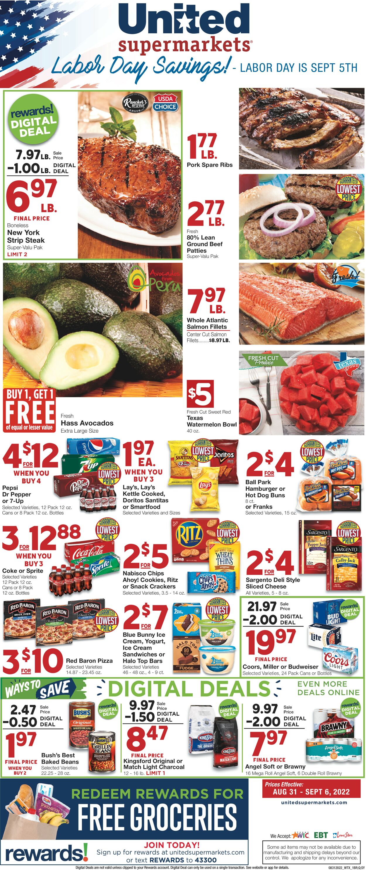 United Supermarkets Weekly Ad Circular - valid 08/31-09/06/2022
