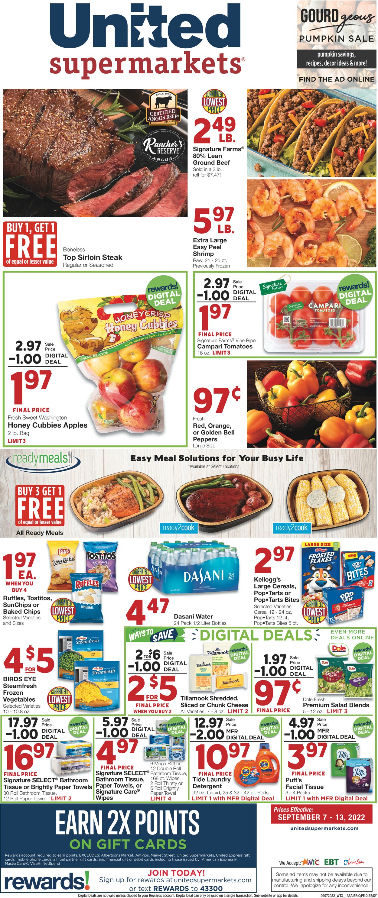 United Supermarkets Weekly Ad Circular - valid 09/07-09/13/2022