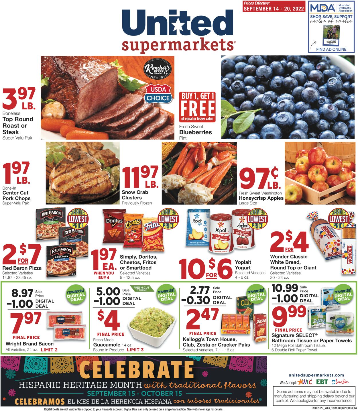 United Supermarkets Weekly Ad Circular - valid 09/14-09/20/2022