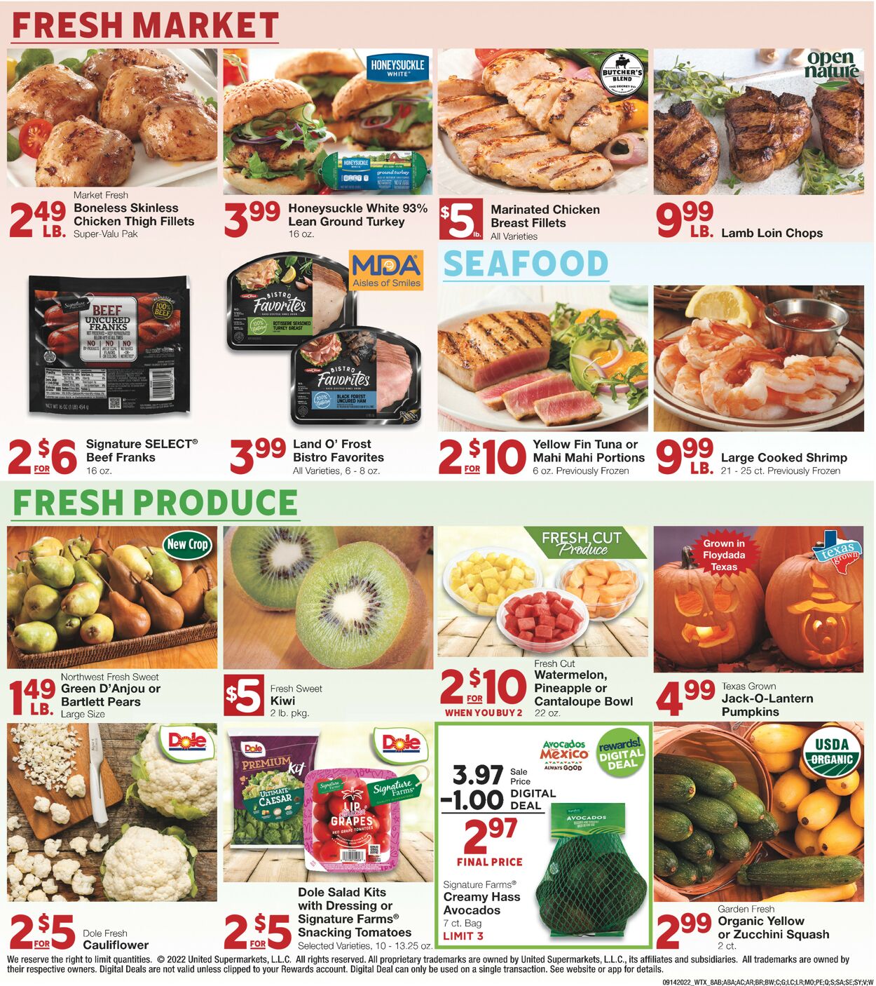 United Supermarkets Weekly Ad Circular - valid 09/14-09/20/2022 (Page 8)