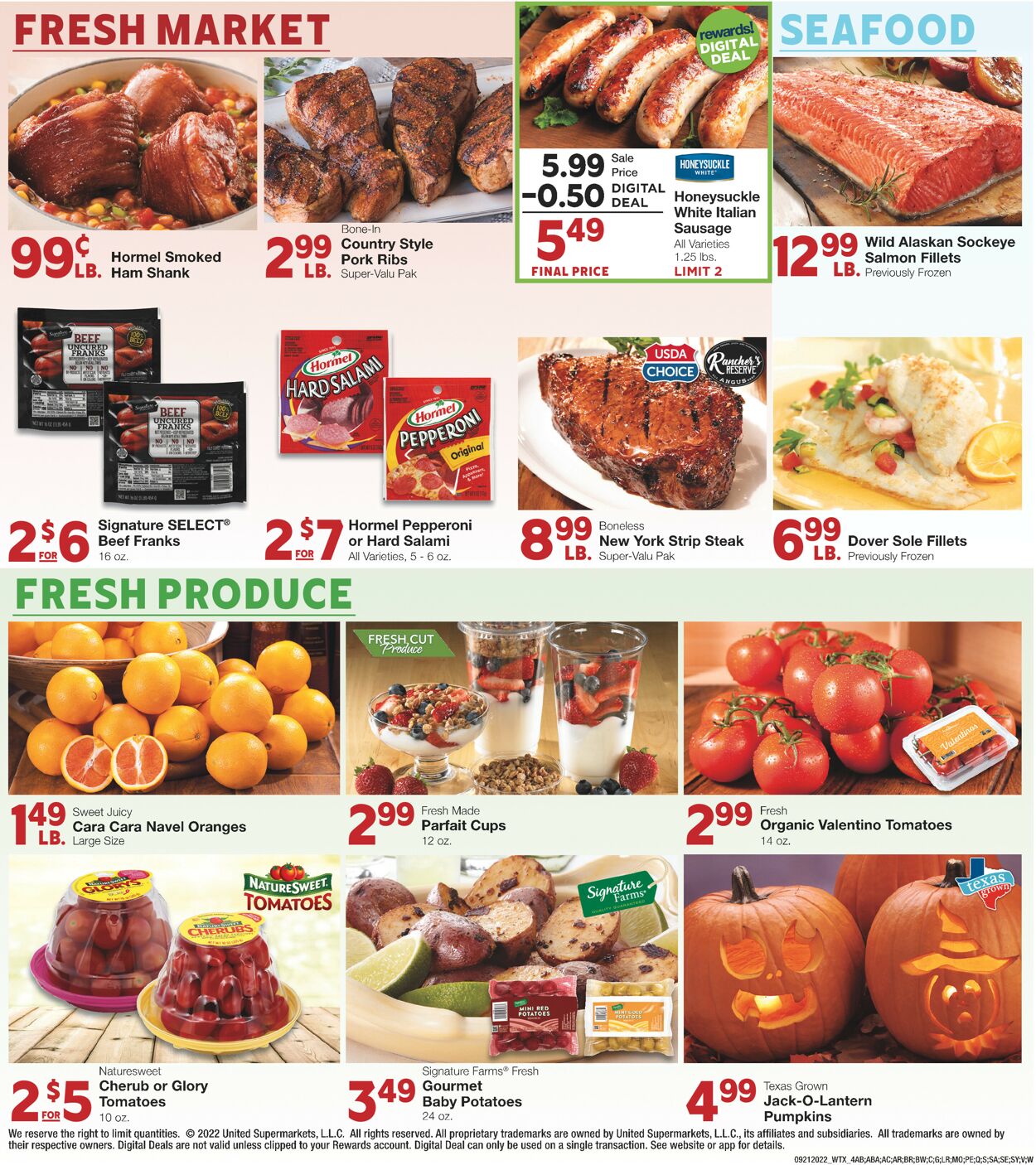 United Supermarkets Weekly Ad Circular - valid 09/21-09/27/2022 (Page 4)