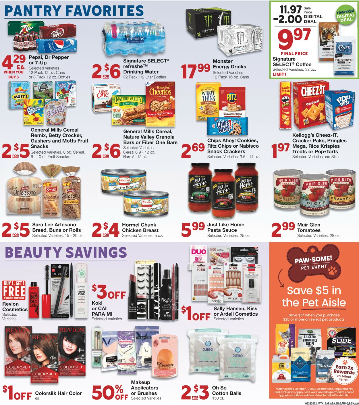 United Supermarkets Weekly Ad Circular - valid 09/28-10/04/2022 (Page 2)