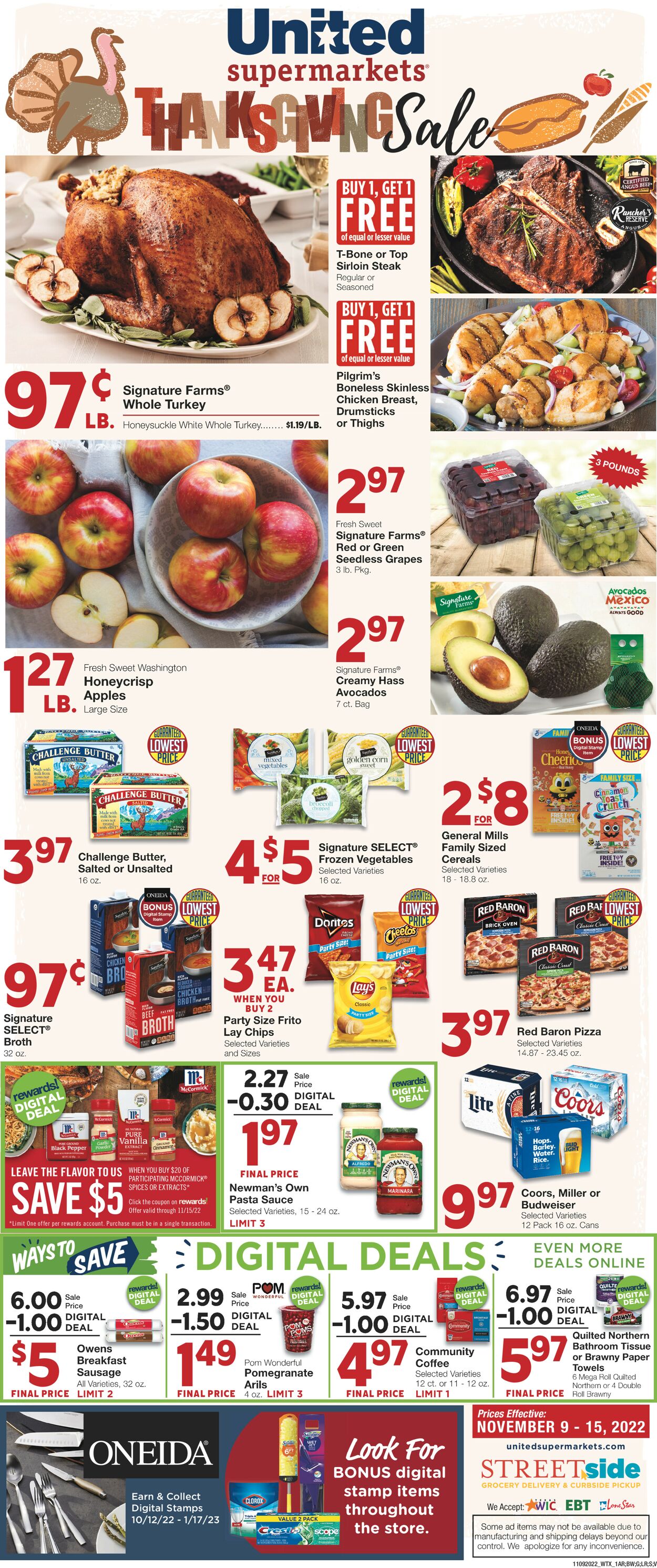 United Supermarkets Weekly Ad Circular - valid 11/09-11/15/2022