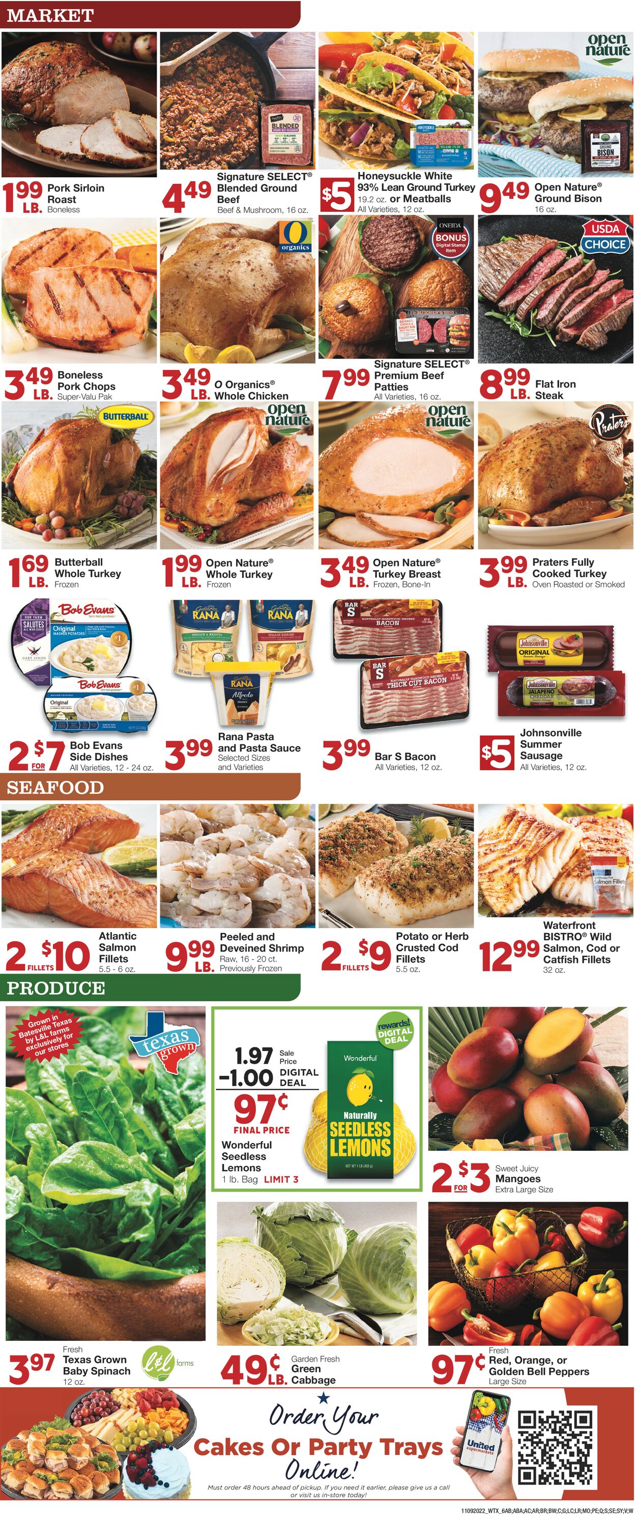 United Supermarkets Weekly Ad Circular - valid 11/09-11/15/2022 (Page 6)
