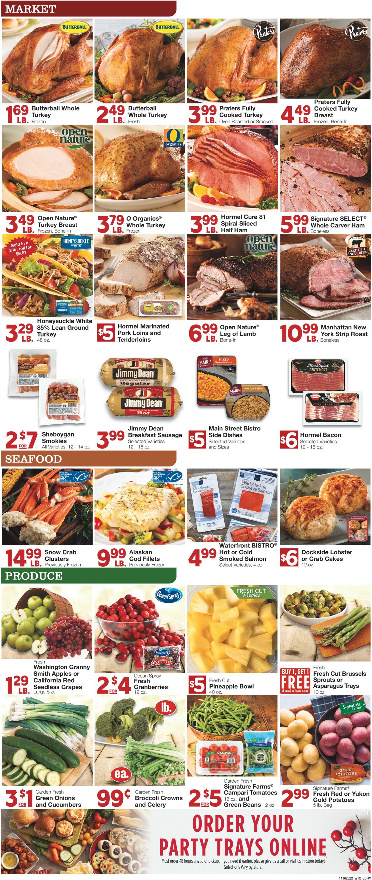 United Supermarkets Weekly Ad Circular - valid 11/16-11/22/2022 (Page 6)