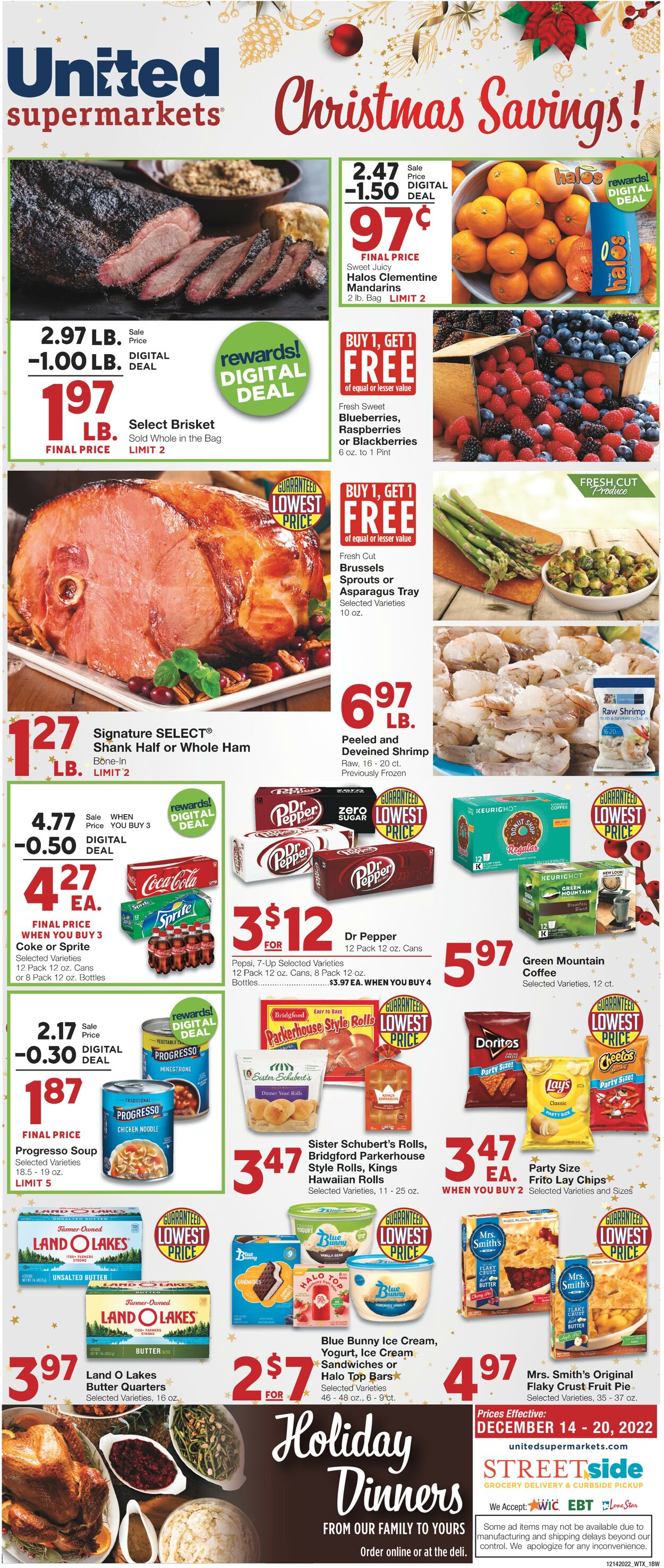 United Supermarkets Weekly Ad Circular - valid 12/14-12/20/2022