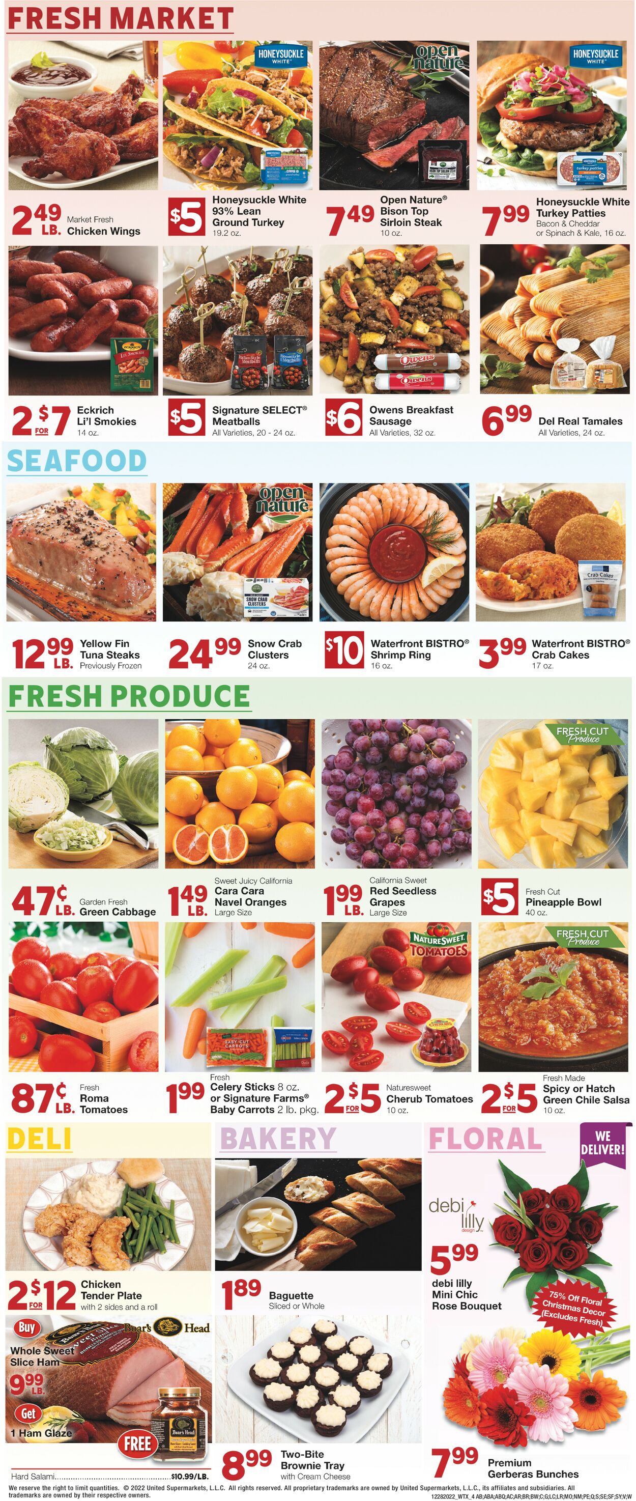 United Supermarkets Weekly Ad Circular - valid 12/28-01/03/2023 (Page 4)