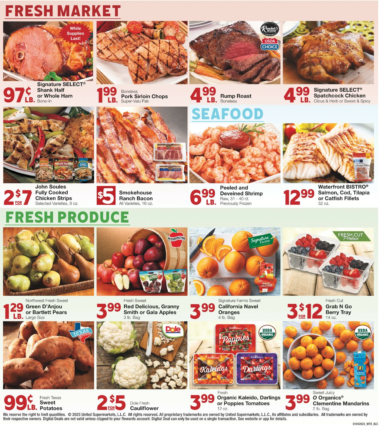 United Supermarkets Weekly Ad Circular - valid 01/04-01/10/2023 (Page 8)
