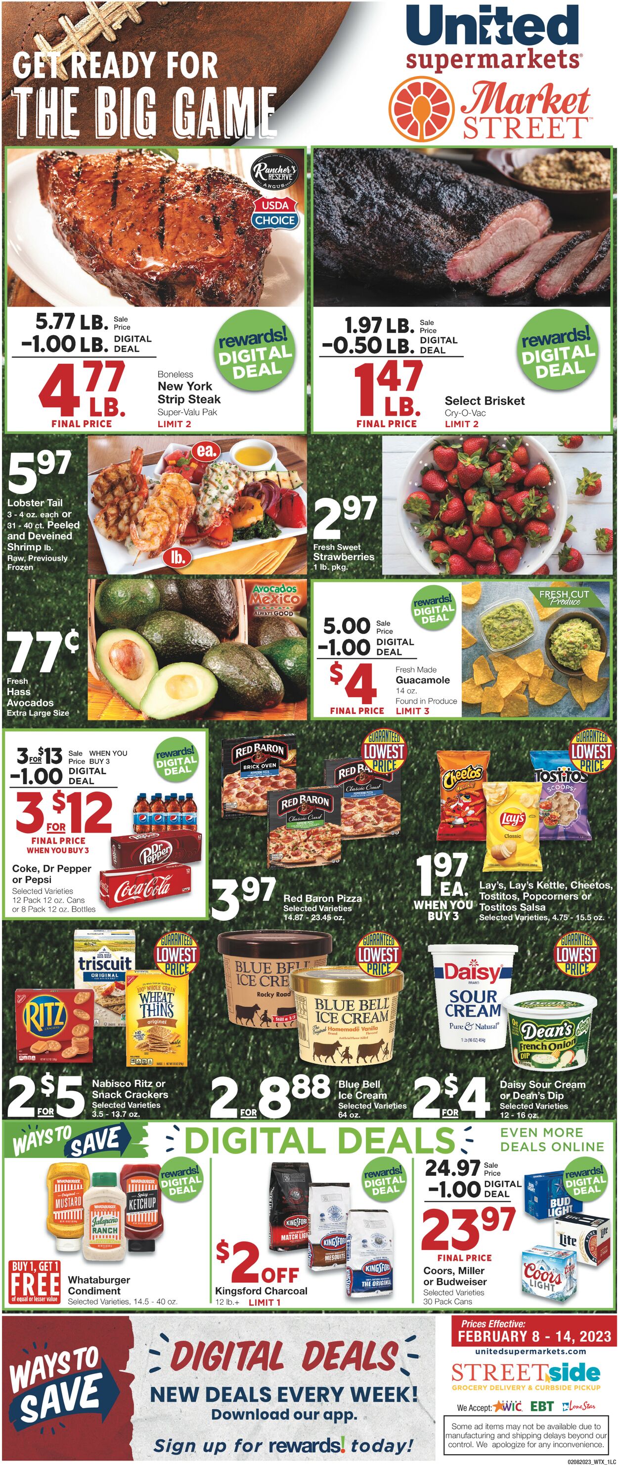 United Supermarkets Weekly Ad Circular - valid 02/08-02/14/2023
