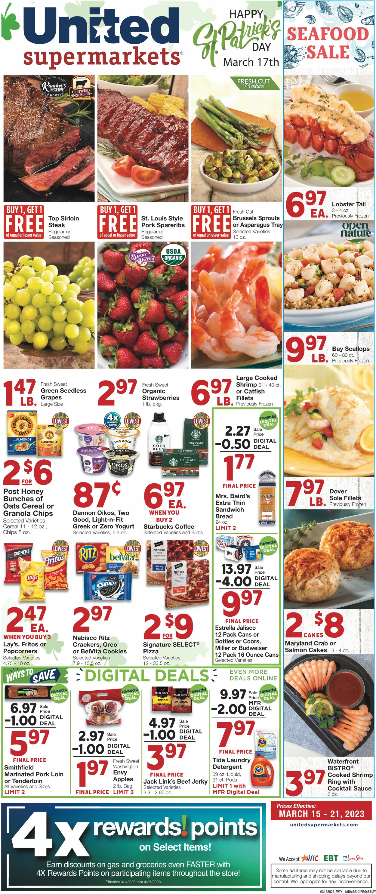 United Supermarkets Weekly Ad Circular - valid 03/15-03/21/2023